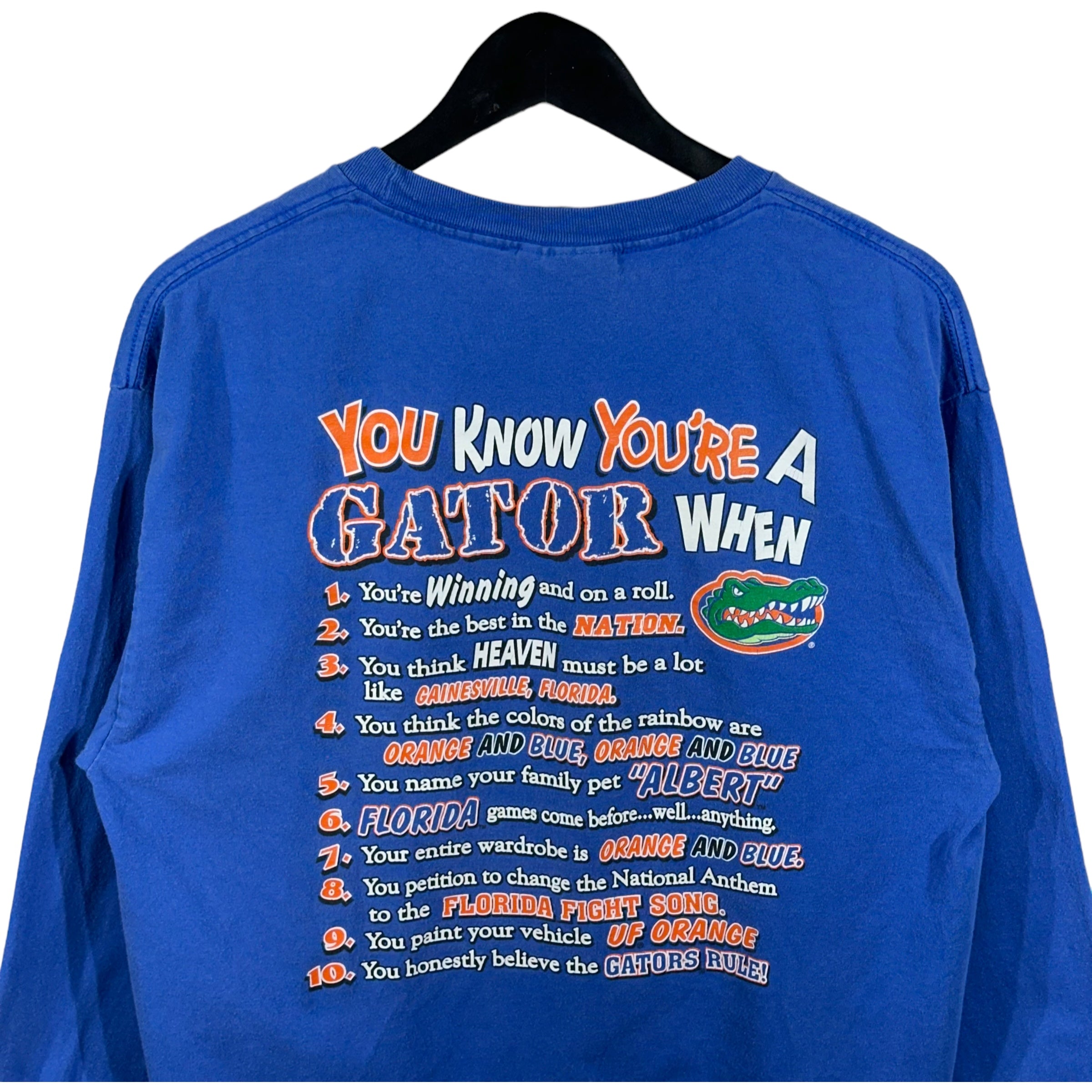 Vintage University Of Florida "You Know You're A Gator When" Long Sleeve Tee