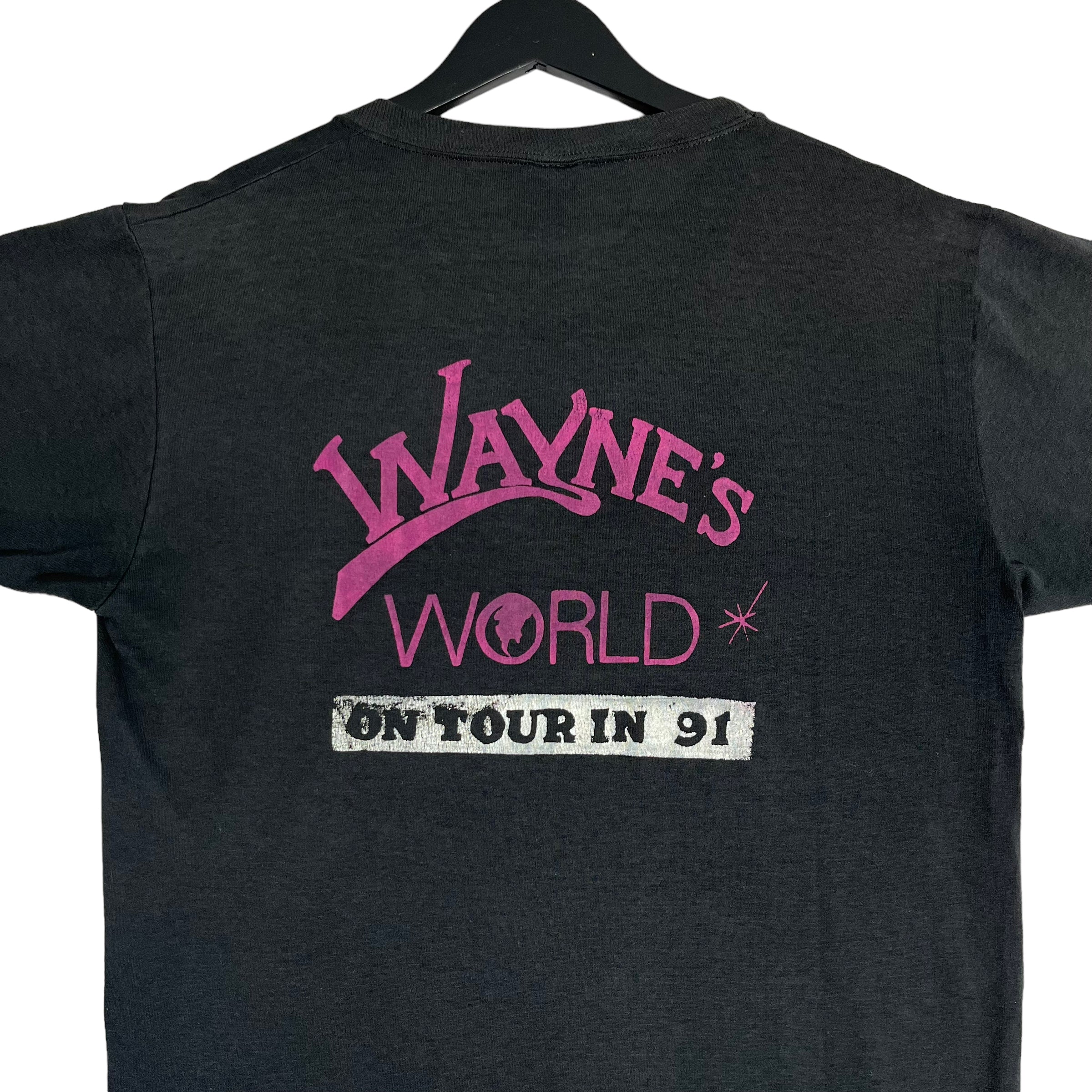 Vintage Wayne's World On Tour Mullet Tee 1991