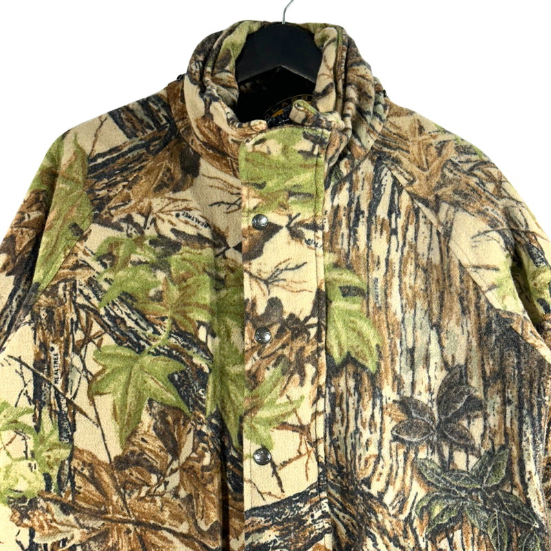 Woolrich Camo Full Zip Button Down Hunting Jacket