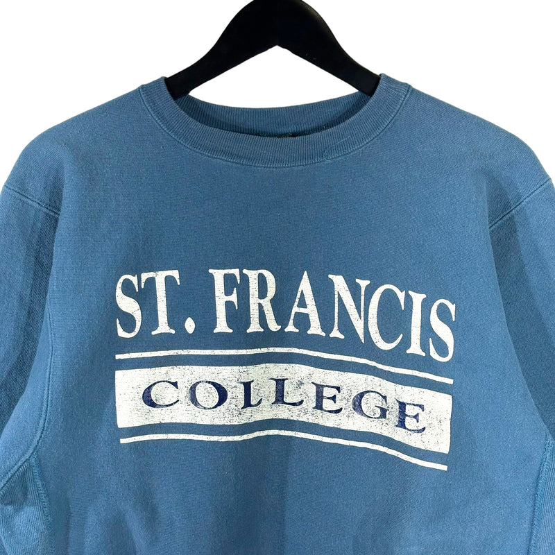 Vintage St. Francis College Champion Reverse Weave Crewneck 90s