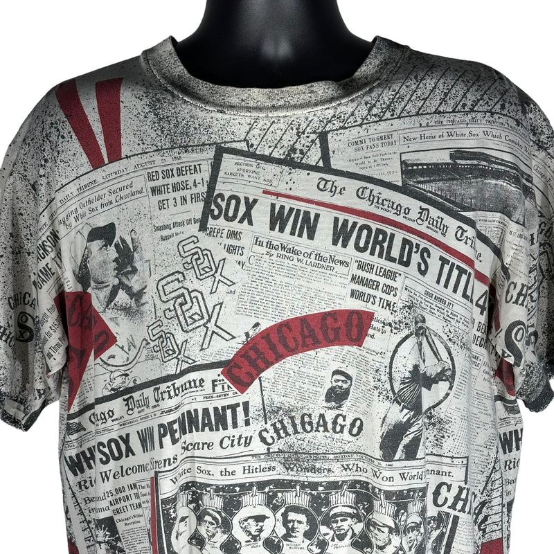 Vintage Chicago White Sox Newspaper AOP Tee