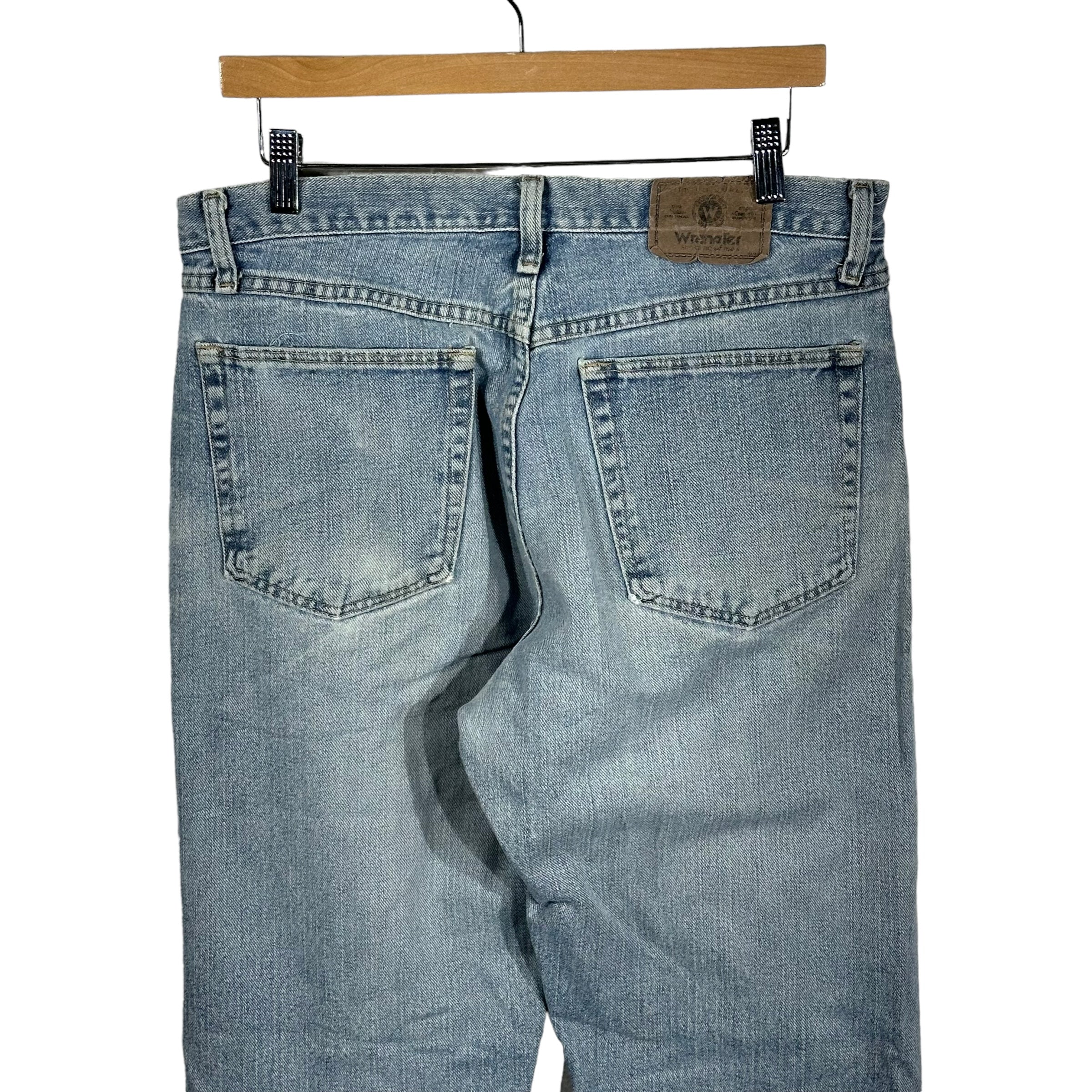 Vintage Wrangler Straight Leg Distressed Jeans