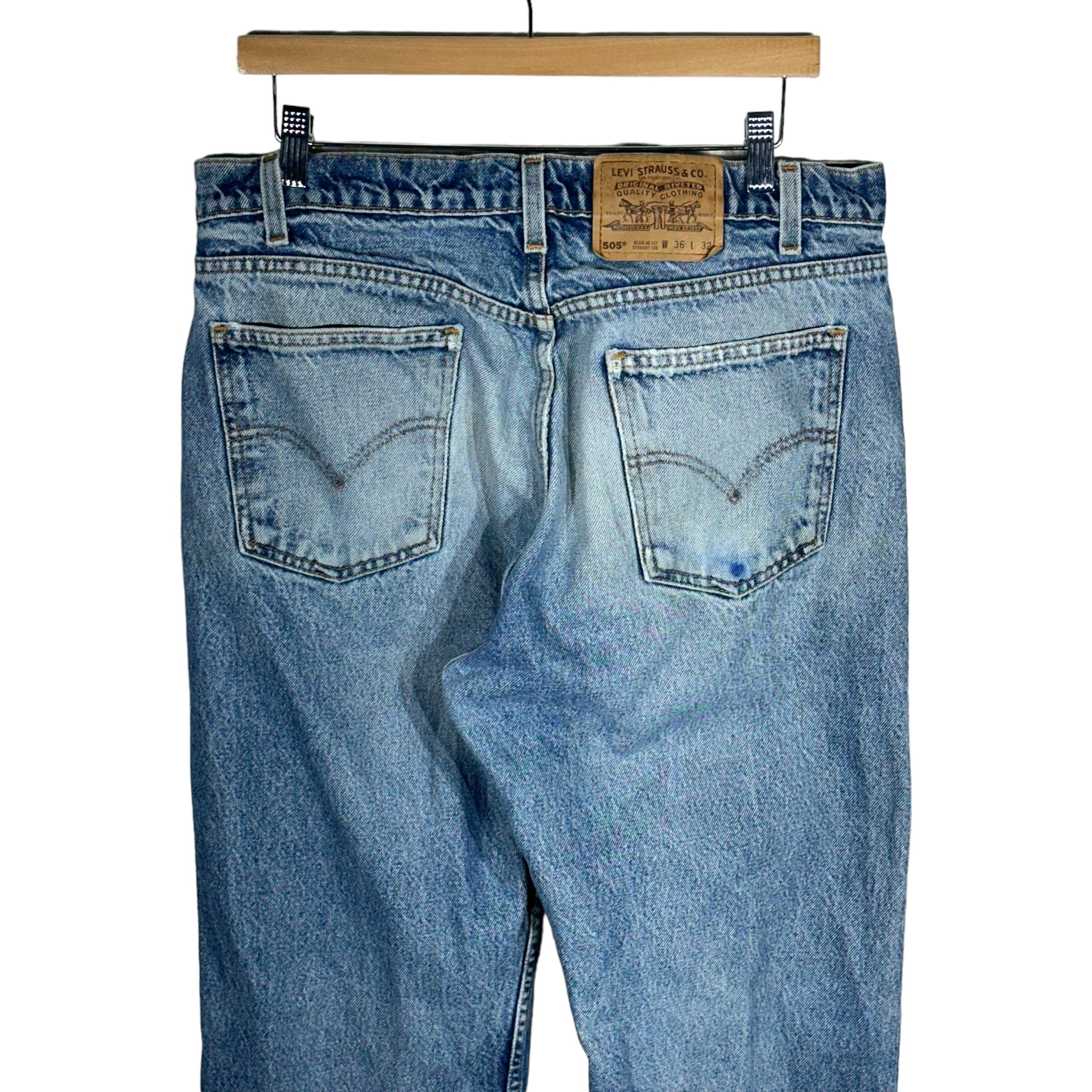 Vintage Levis 505 Distressed Denim Jeans