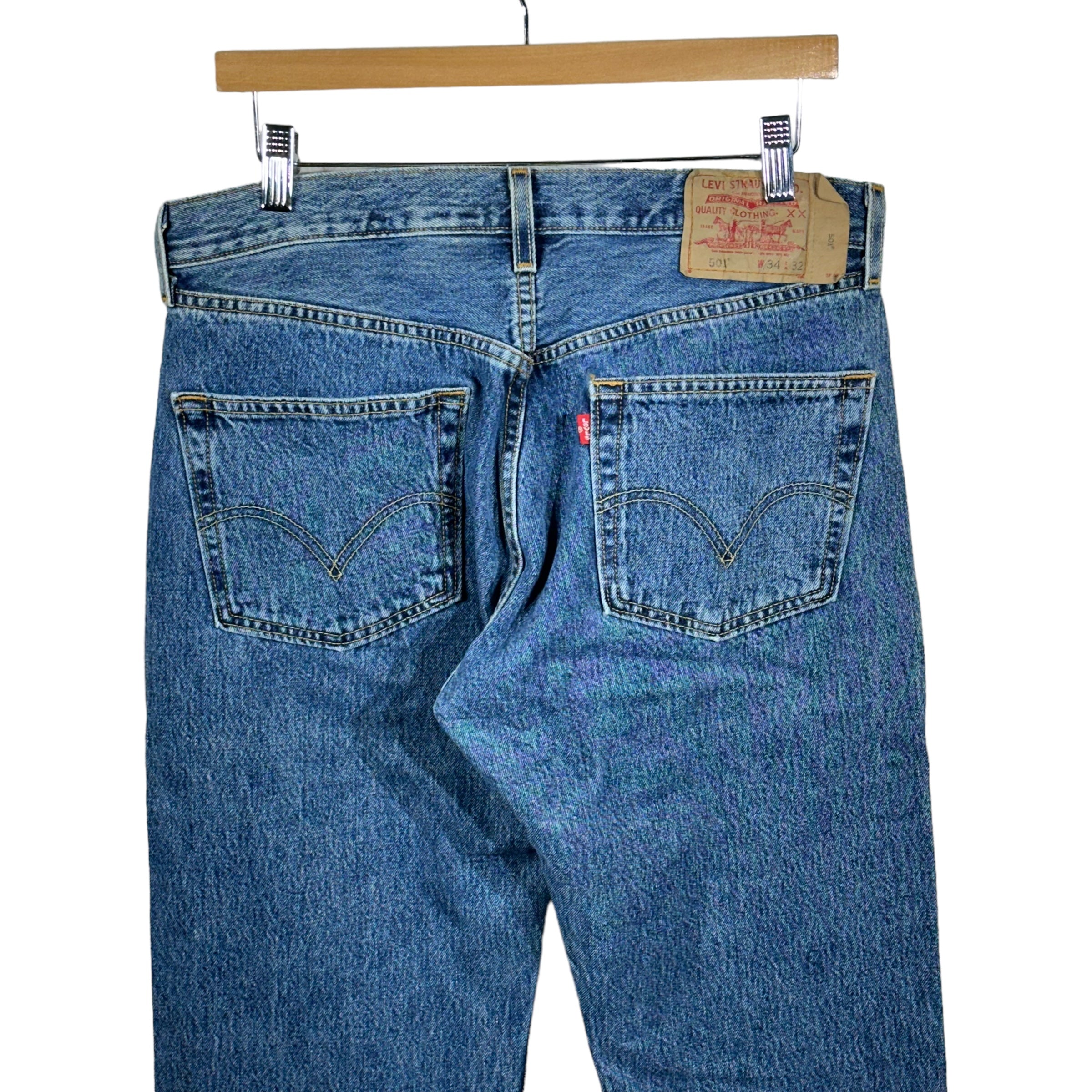 Vintage Levis 501 Button Fly Denim Jeans