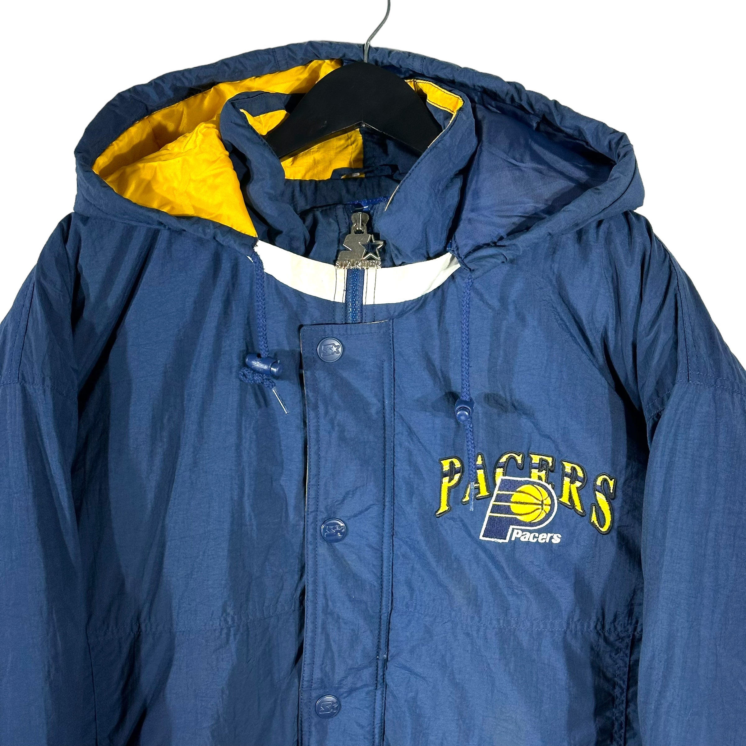 Vintage Indiana Pacers Full Zip Hooded Starter Jacket 90s