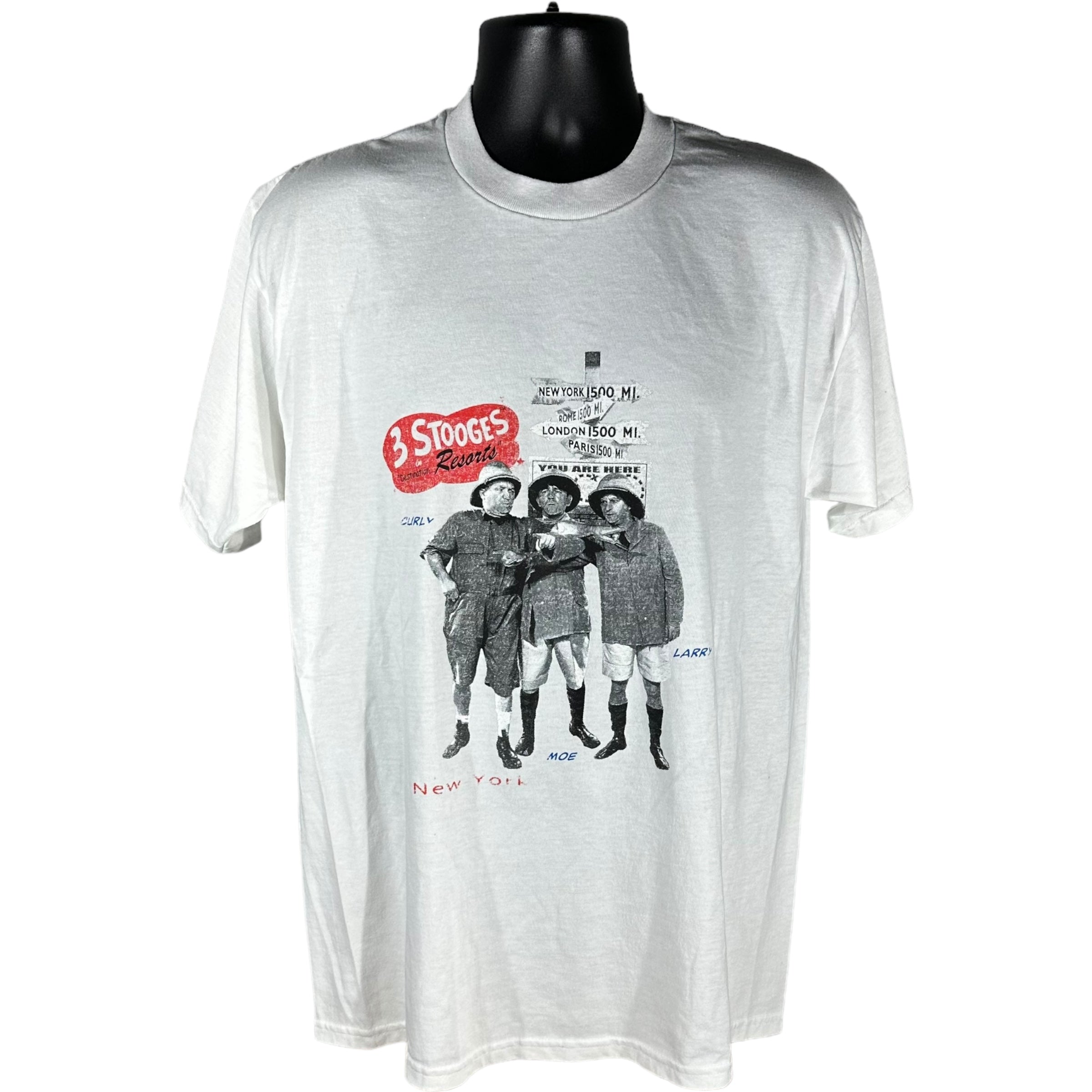 Vintage 3 Stooges Resorts Tee