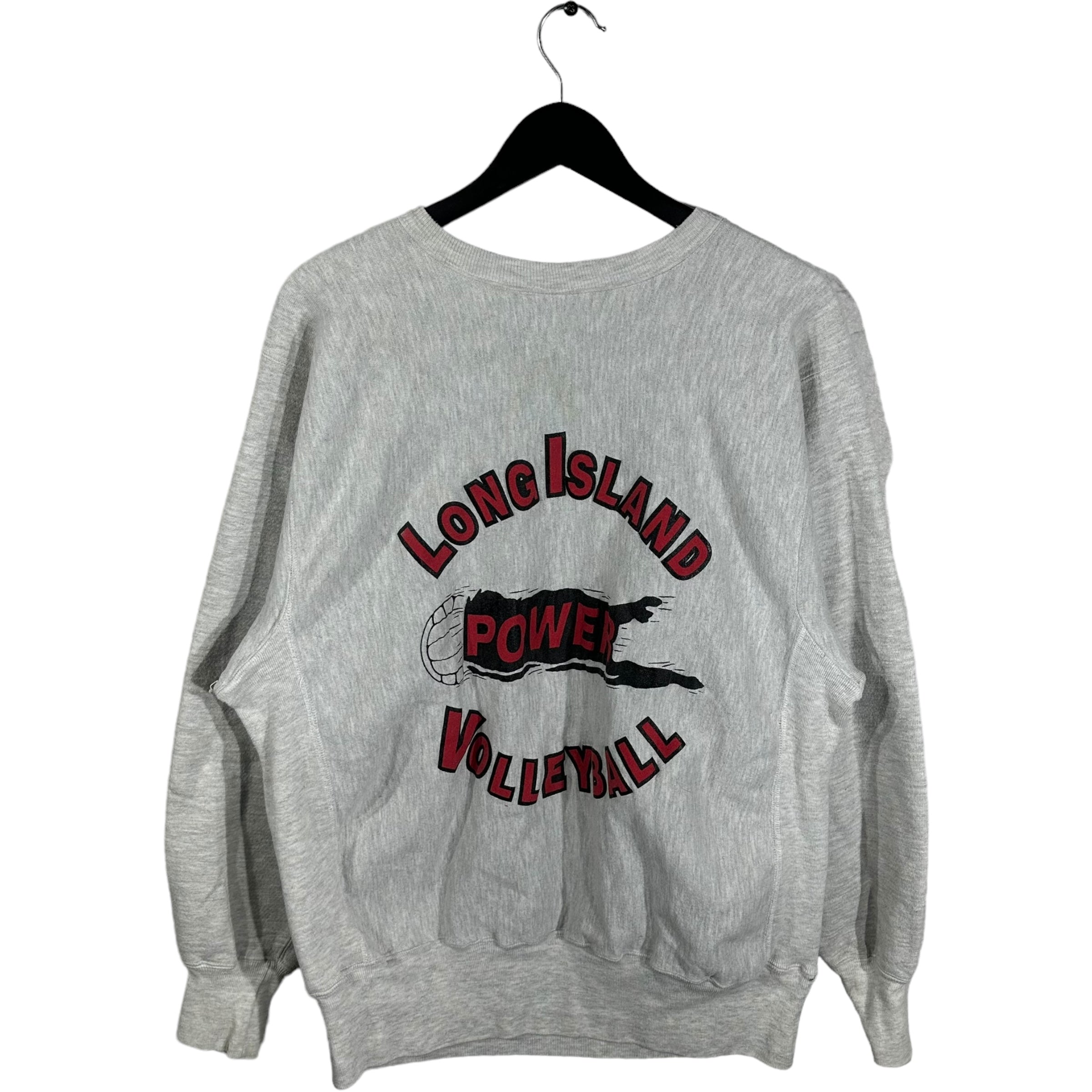 Vintage Long Island Volleyball Champion Reverse Weave Crewneck