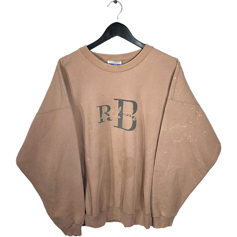 Vintage "RB" Bleach Stained Crewneck