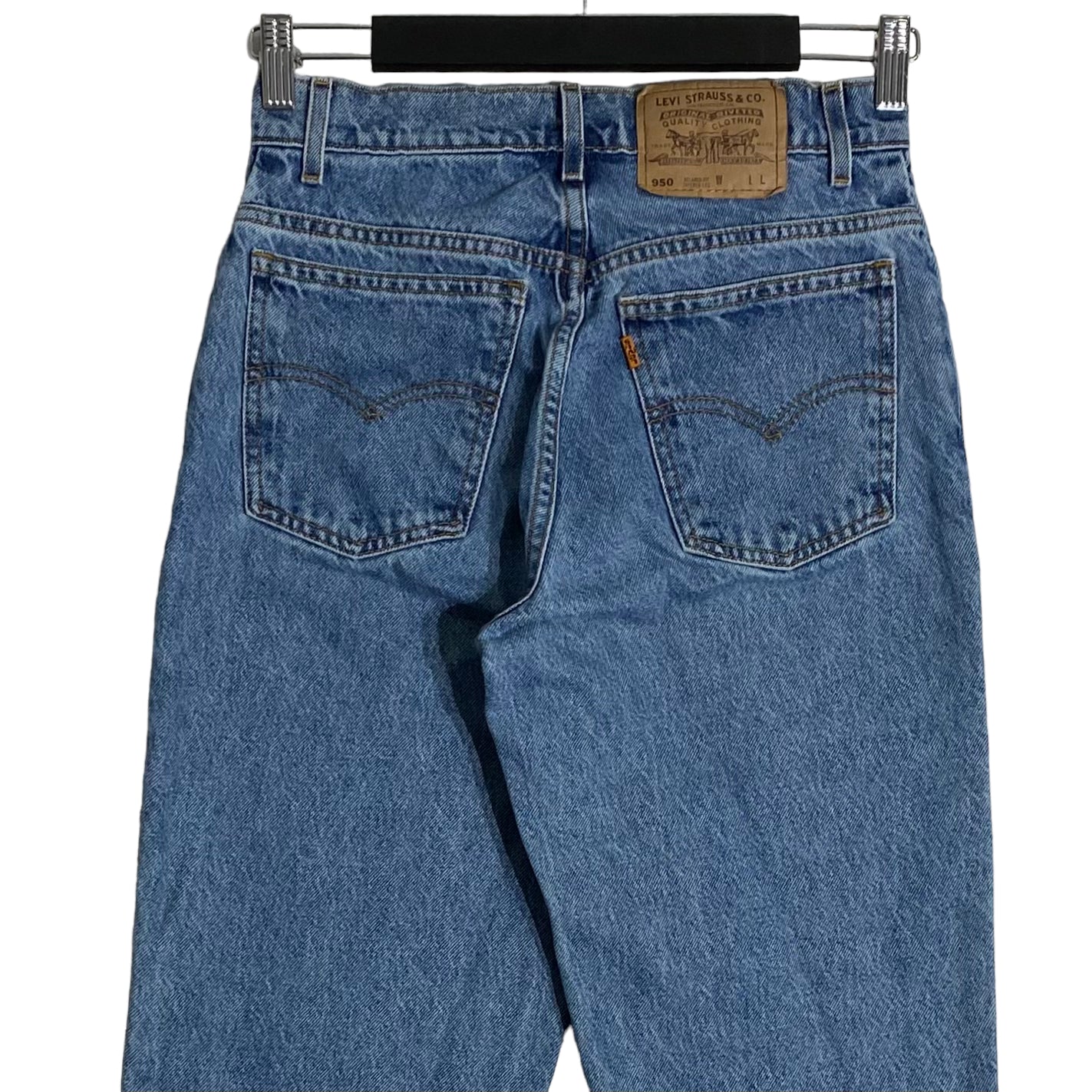 Vintage Levi’s 950 Women's Tapered Leg Light Wash Denim Jeans