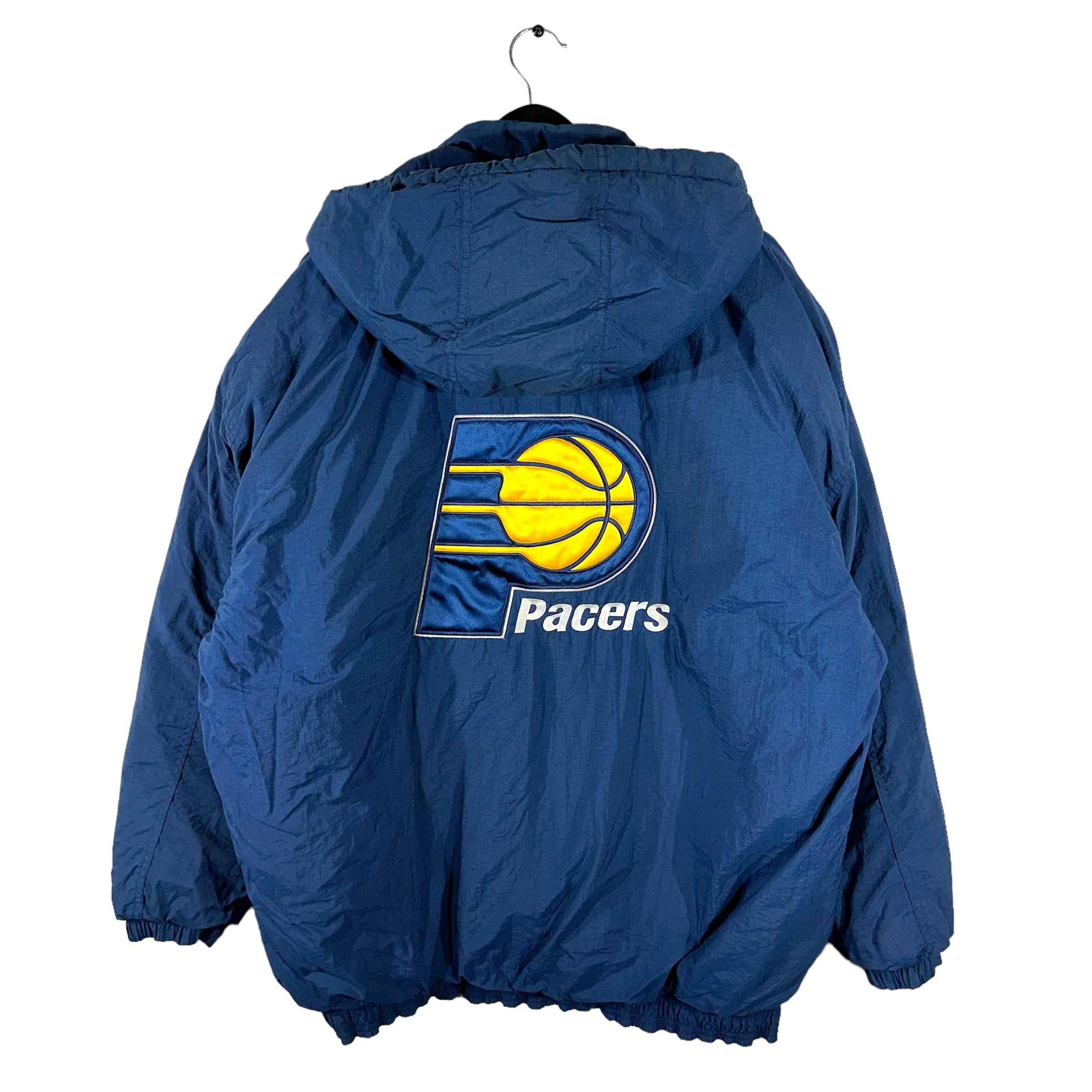 Vintage Indiana Pacers Full Zip Hooded Starter Jacket 90s