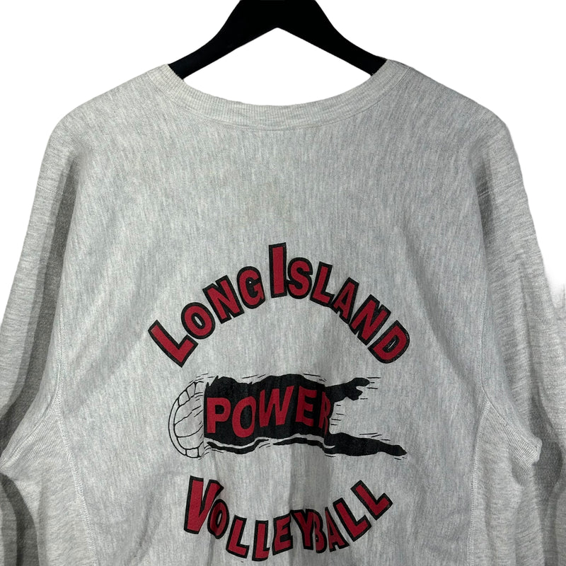 Vintage Long Island Volleyball Champion Reverse Weave Crewneck