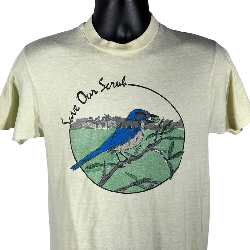 Vintage 'Save Our Scrub' Blue Jay Tee 80s