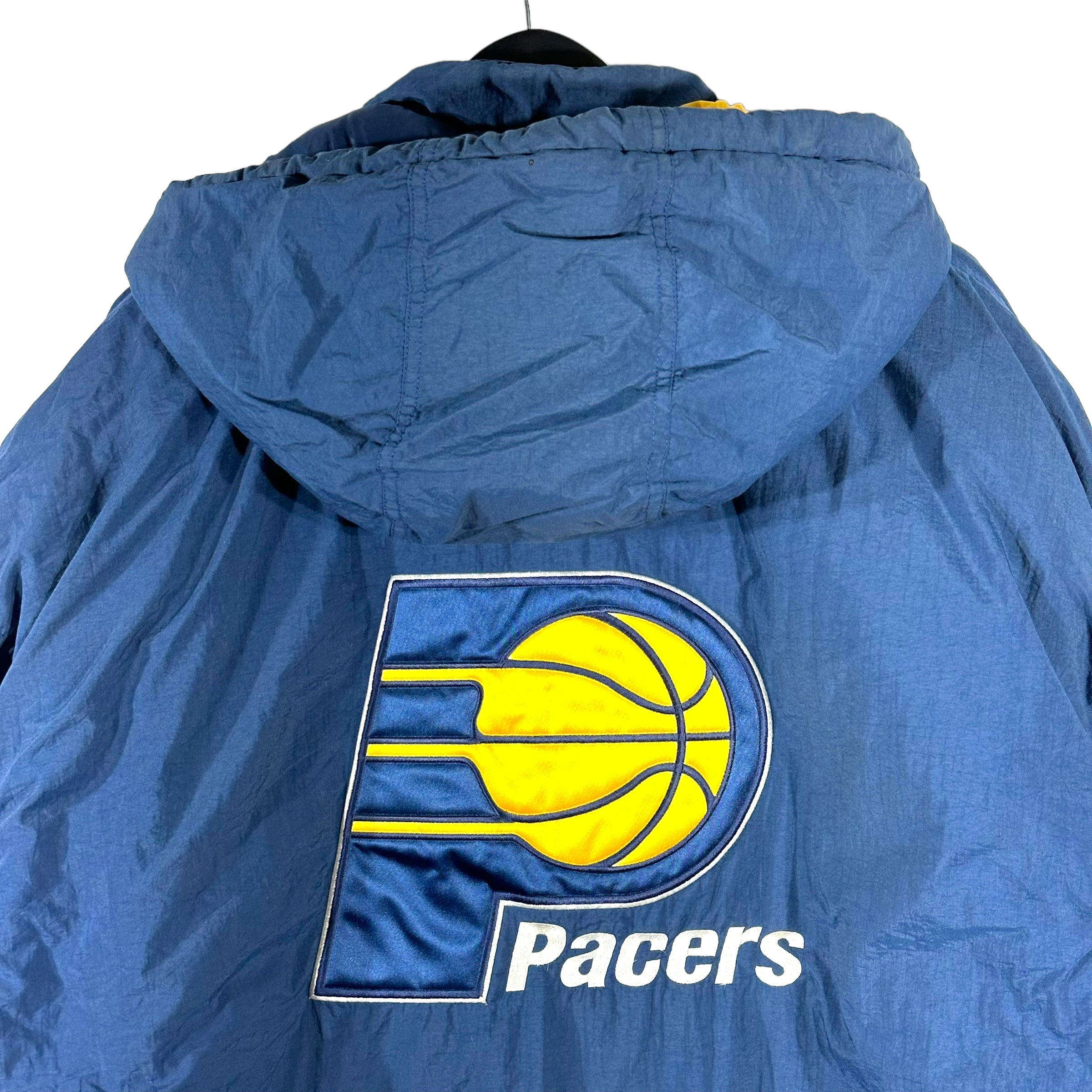 Vintage Indiana Pacers Full Zip Hooded Starter Jacket 90s