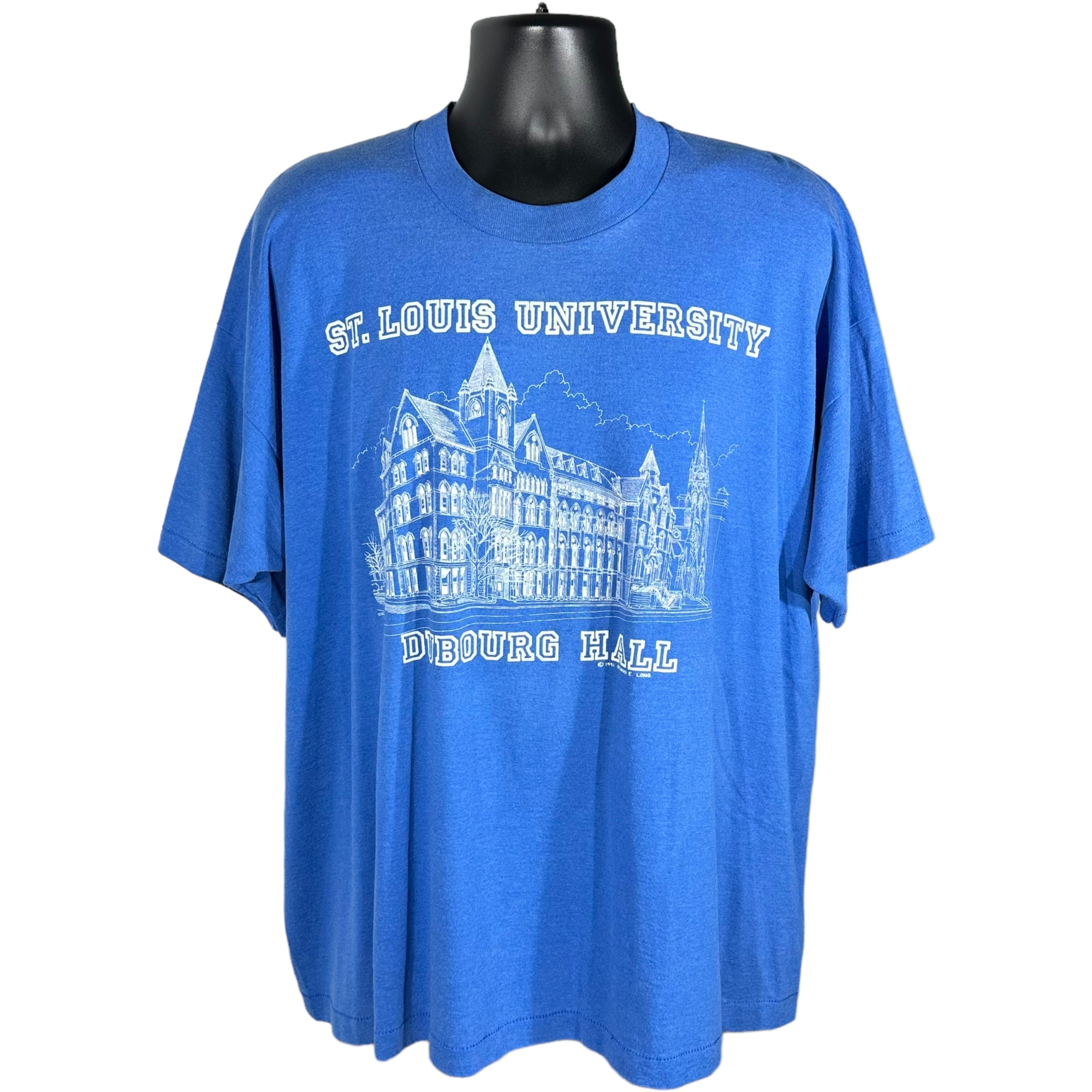 Vintage St. Louis University Dubourg Hall Tee 1991