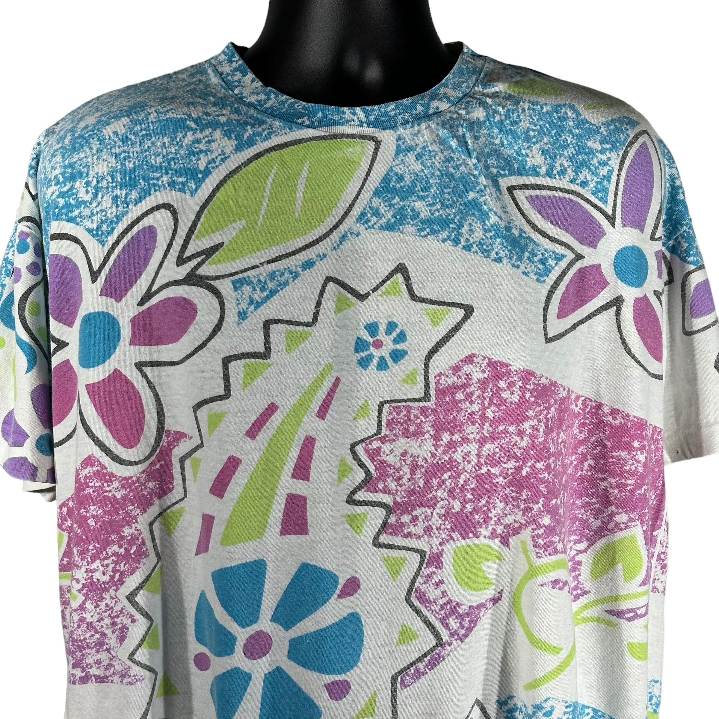 Vintage Flower All Over Print Tee