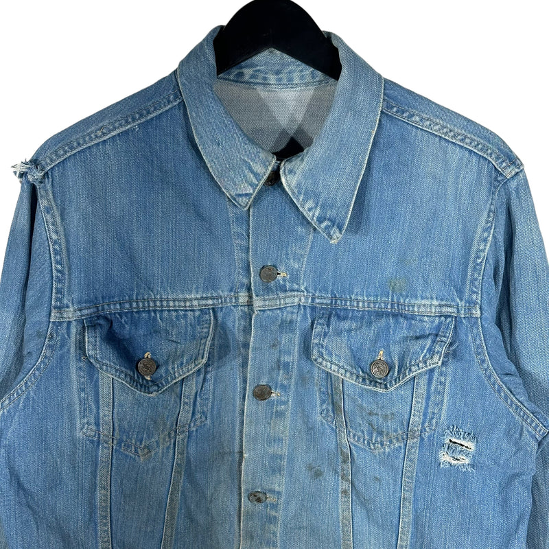 Vintage '57s Forever' Hand Painted Denim Jacket