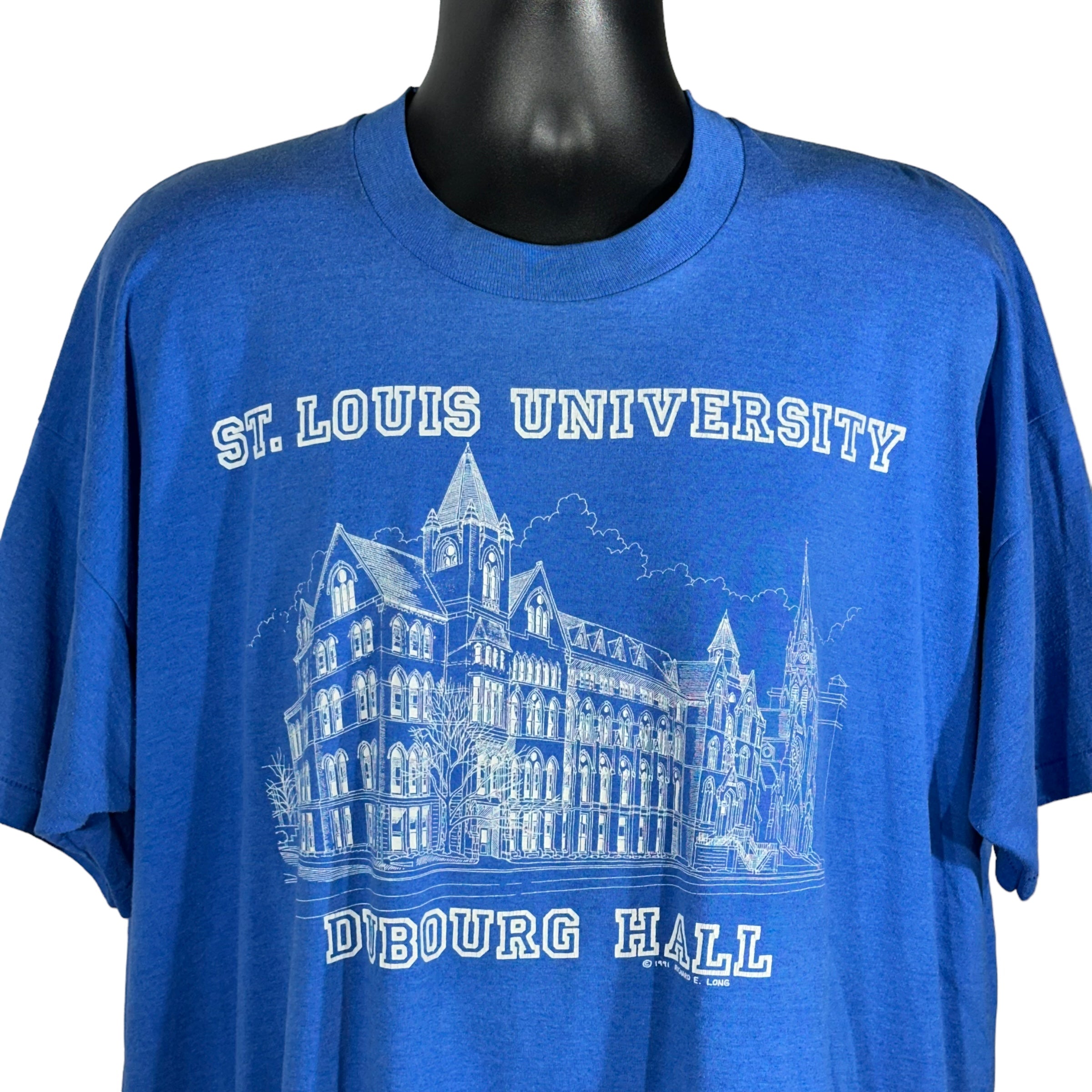 Vintage St. Louis University Dubourg Hall Tee 1991