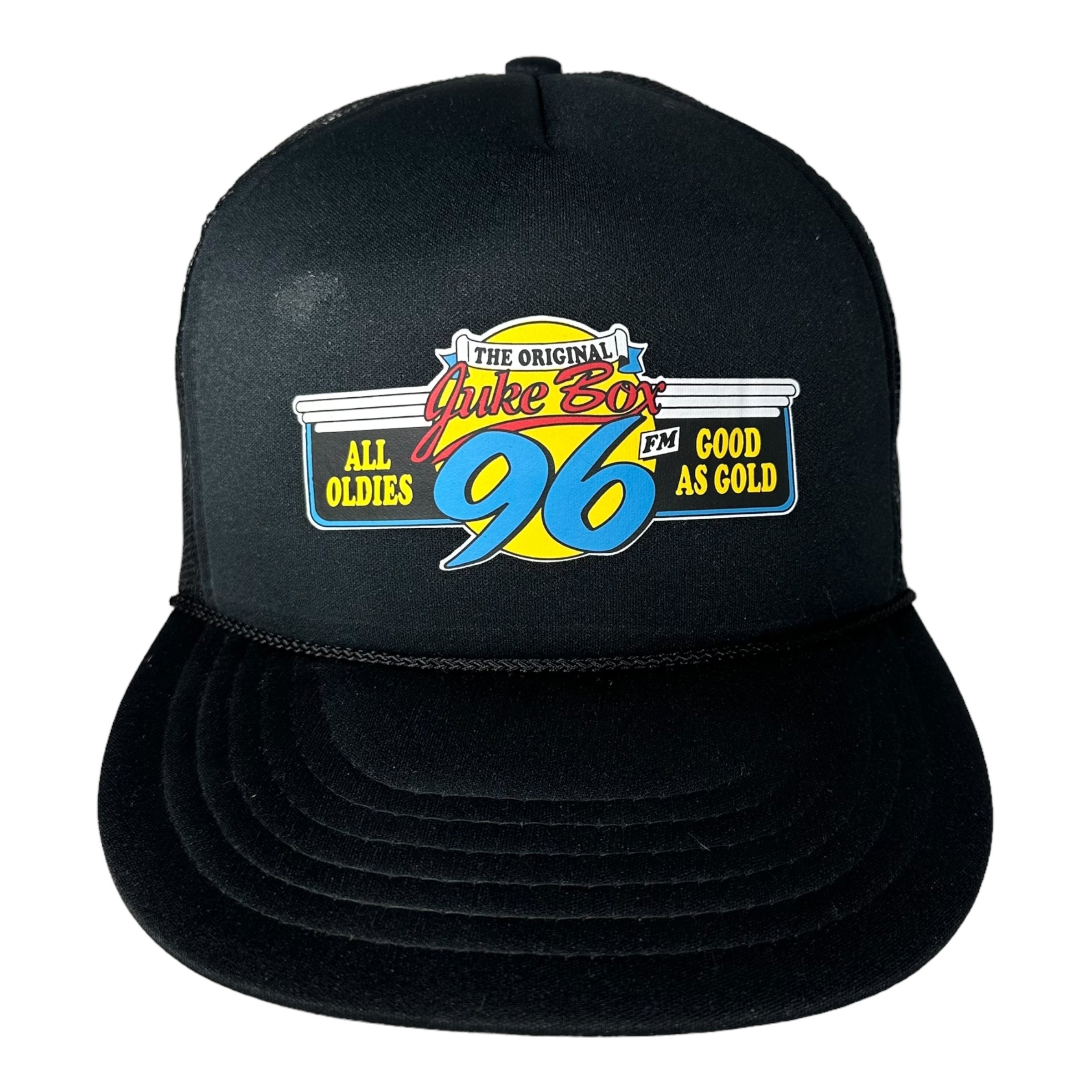 Vintage Juke Box 96 FM Rope Lace Brim Snapback Trucker Hat