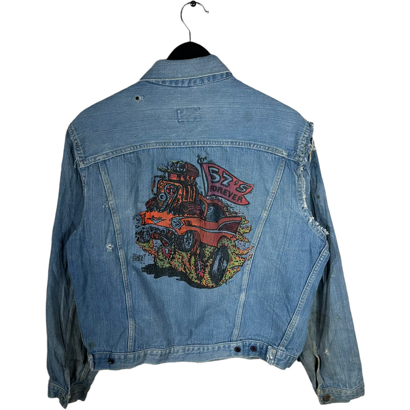 Vintage '57s Forever' Hand Painted Denim Jacket