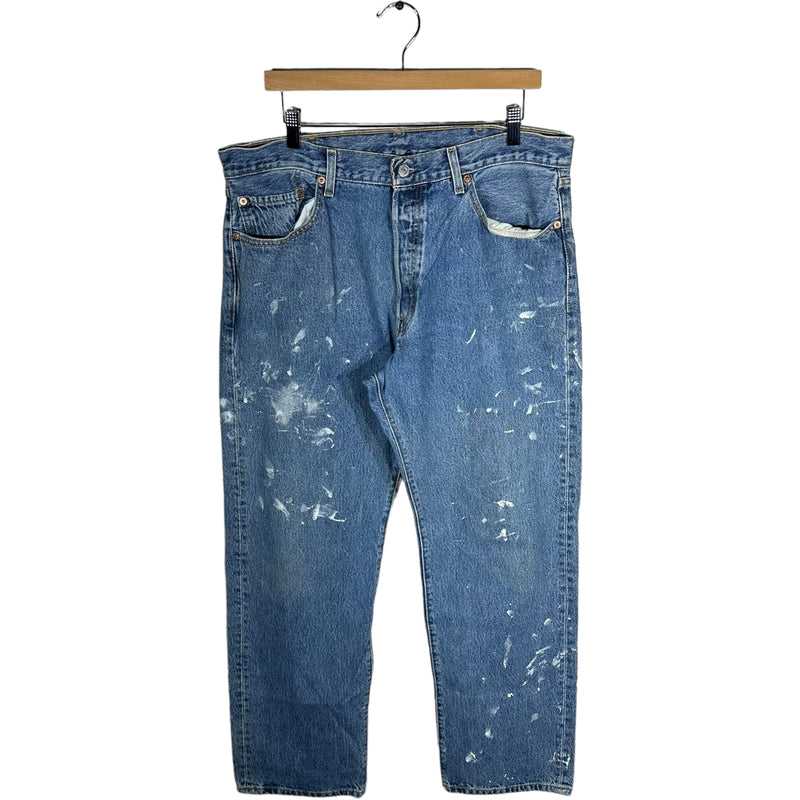 Vintage Levis 501 Paint Stained Jeans