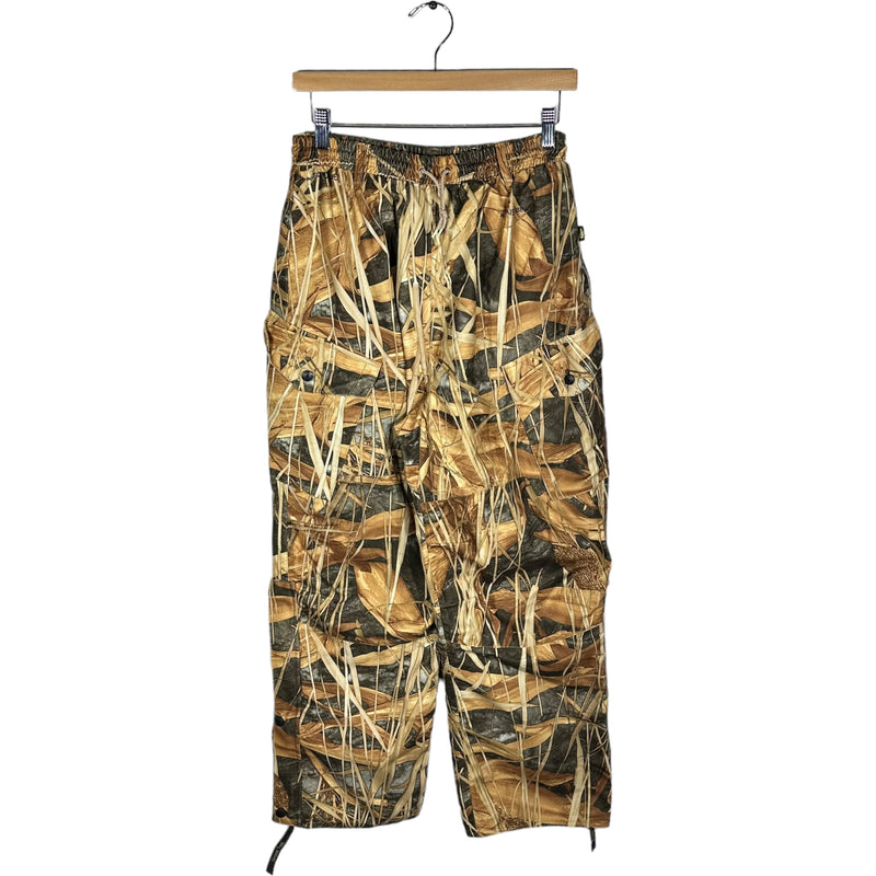 Vintage Grass Ghost Camo Insulated Suede Cargo Pants