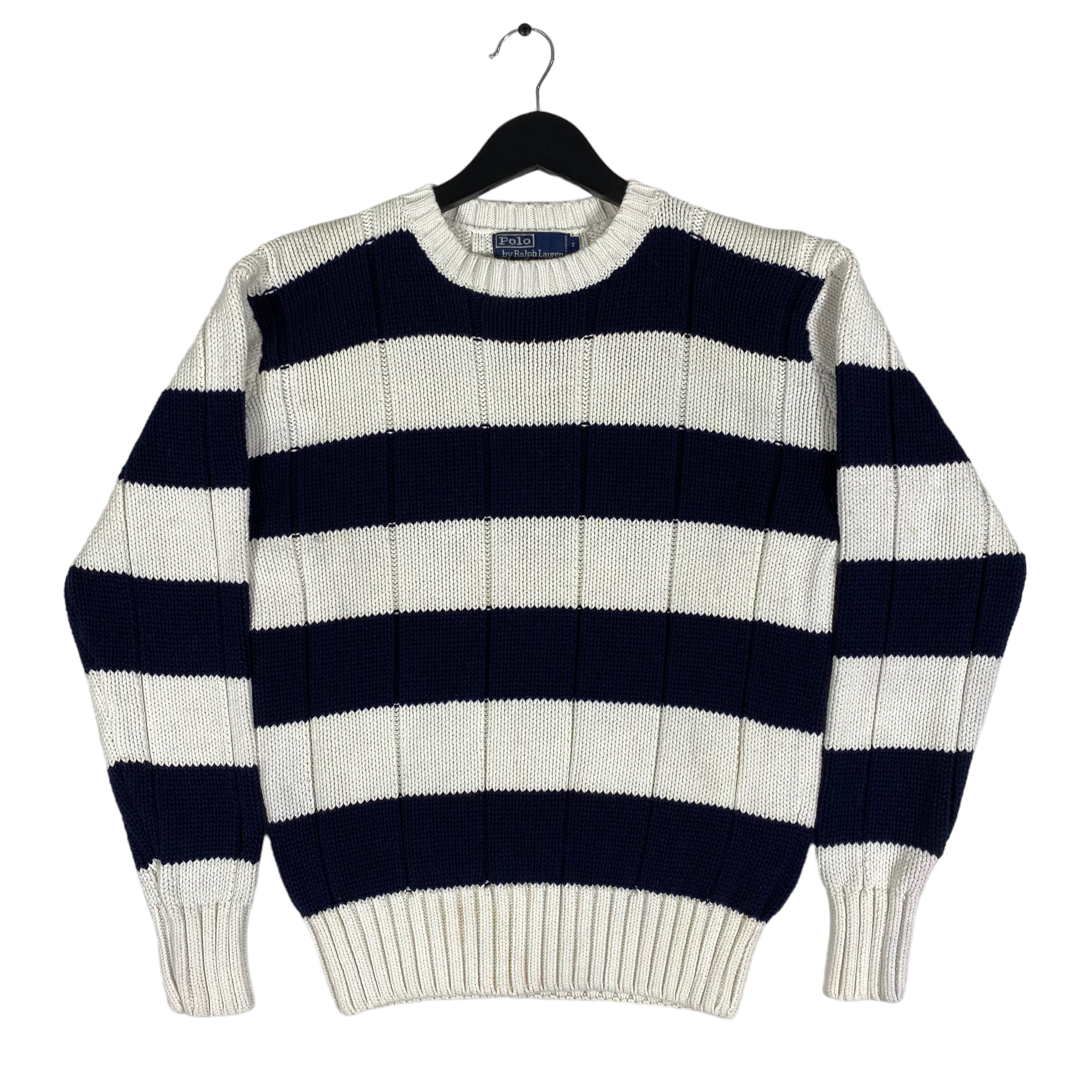 Vintage Polo Ralph Lauren Striped Cotton Knit Sweater