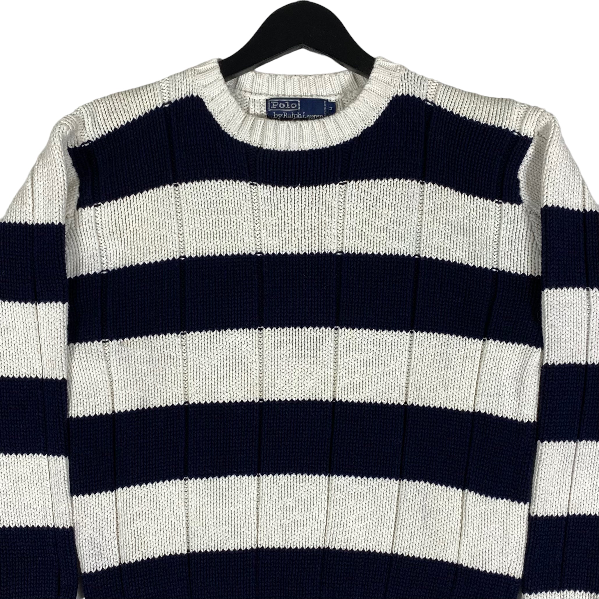 Vintage Polo Ralph Lauren Striped Cotton Knit Sweater