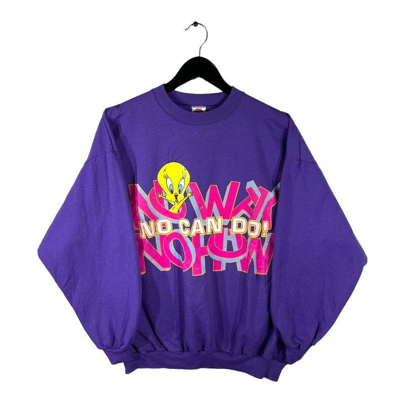 Vintage "No Way No How No Can Do" Tweety Bird Women's Crewneck 90s