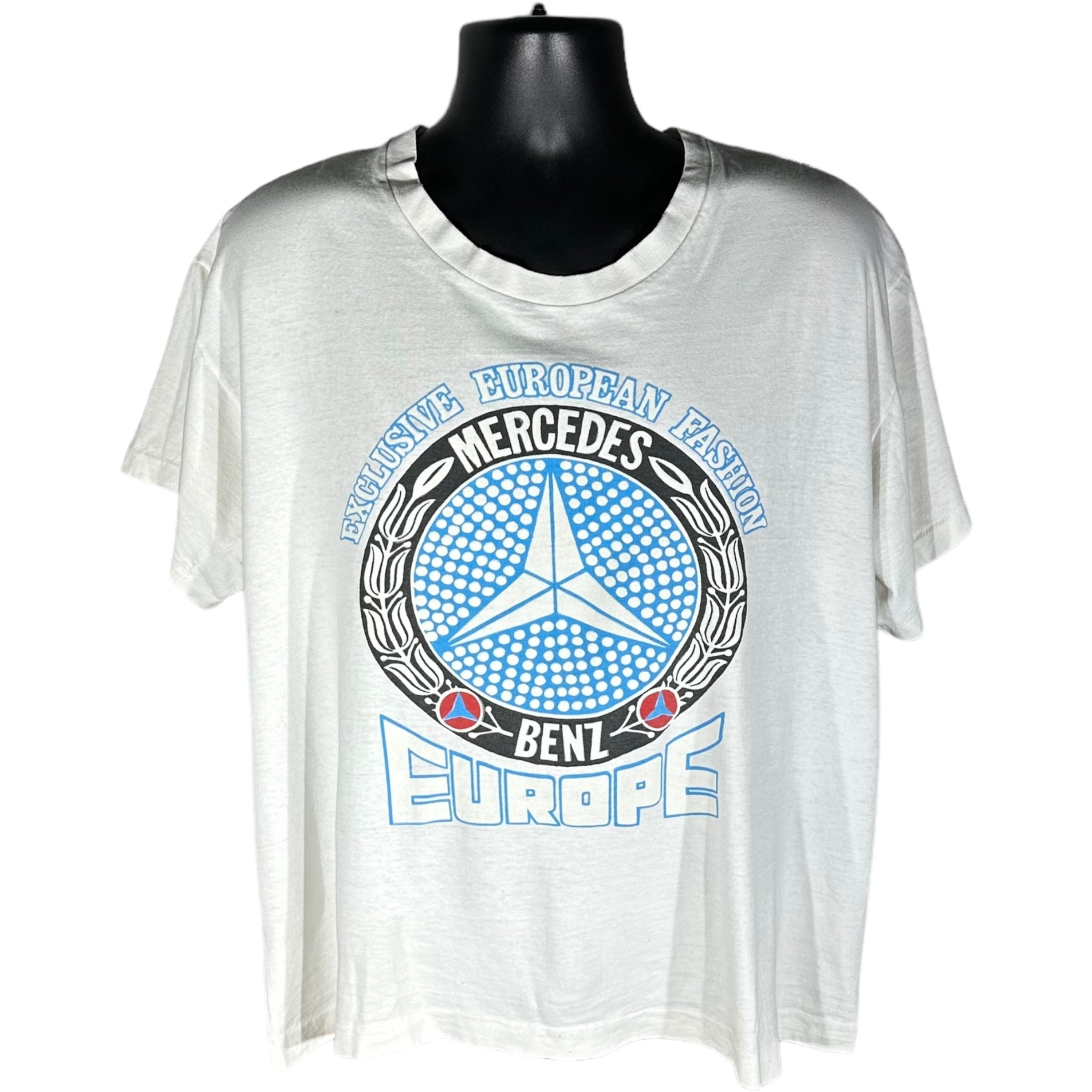 Vintage "Exclusive European Fashion" Mercedes Benz Europe Tee 80s