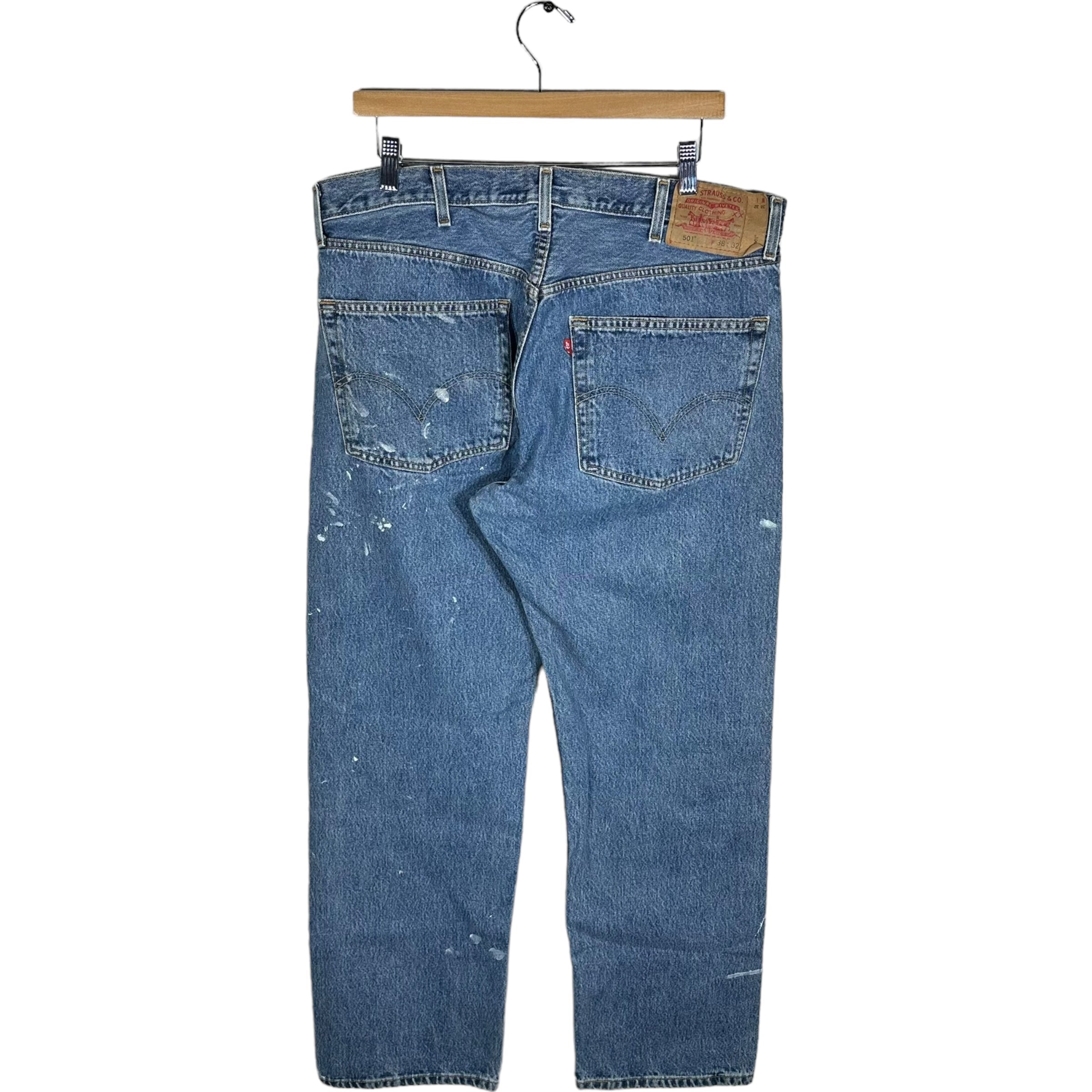 Vintage Levis 501 Paint Stained Jeans