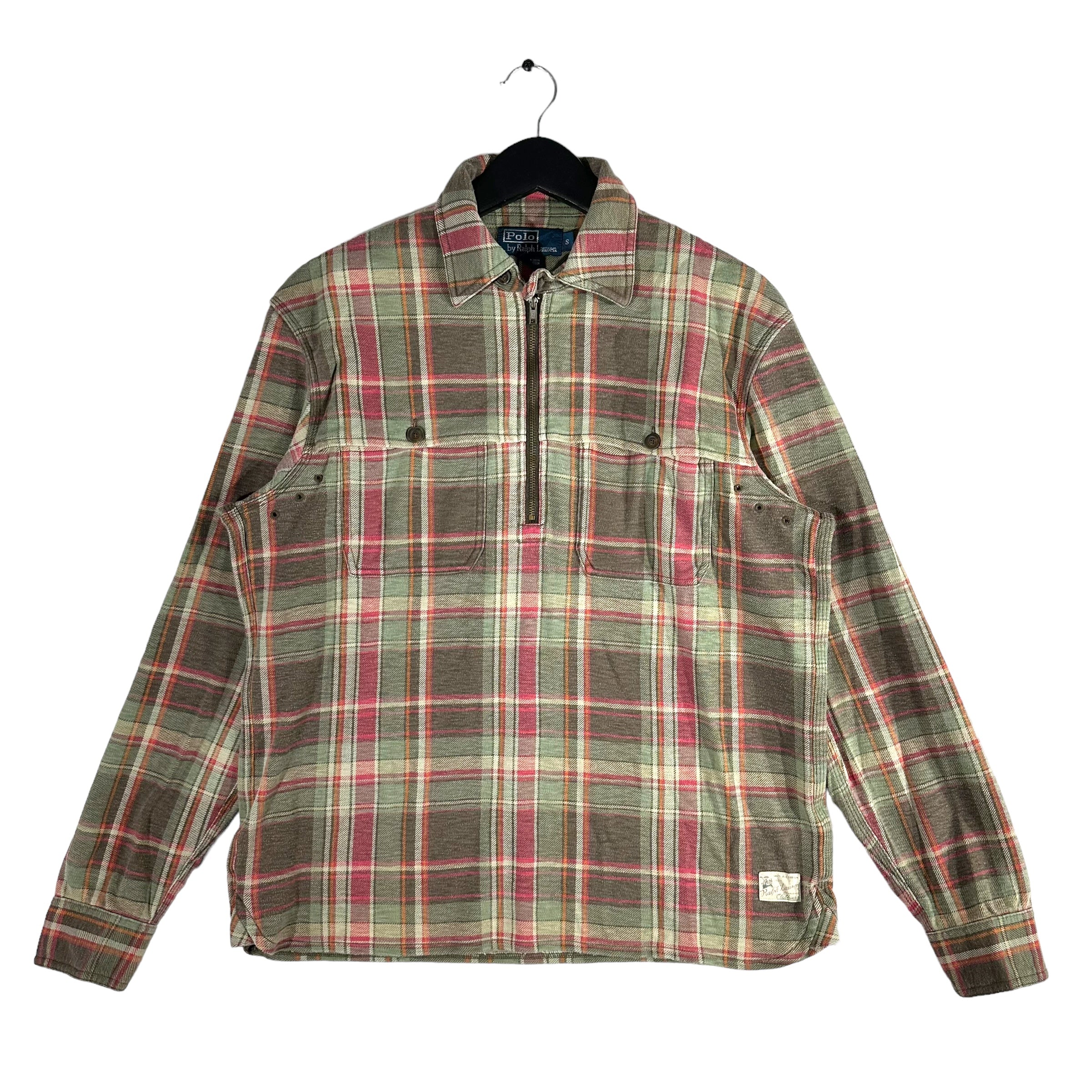 Vintage Polo Ralph Lauren Flannel 1/4 Zip Polo