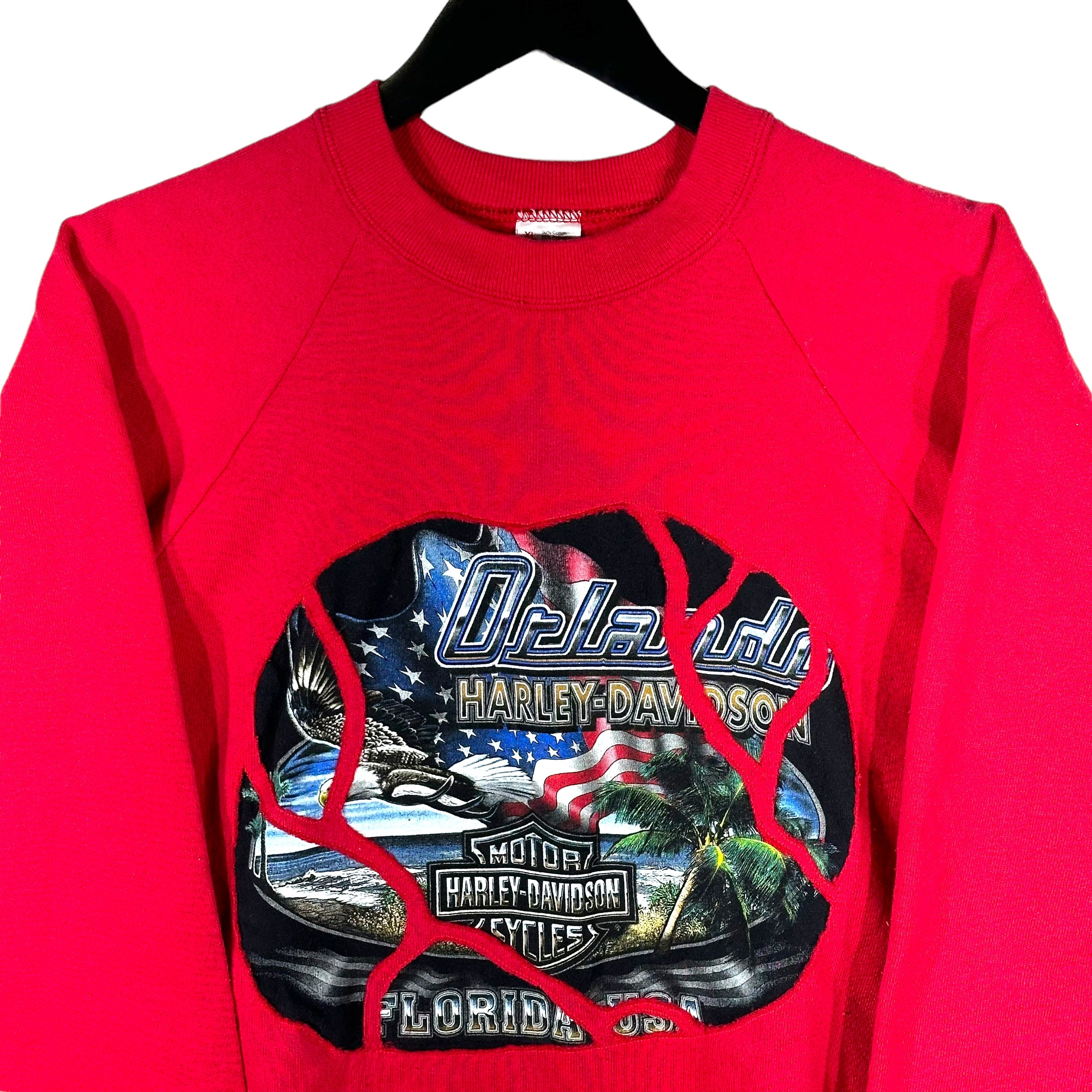 Harley Davidson Cut & Sew Crewneck