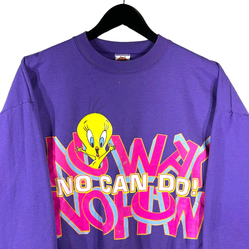 Vintage "No Way No How No Can Do" Tweety Bird Women's Crewneck 90s