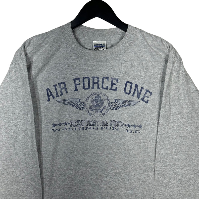 Vintage Air Force One Presidential Crew Long Sleeve Tee