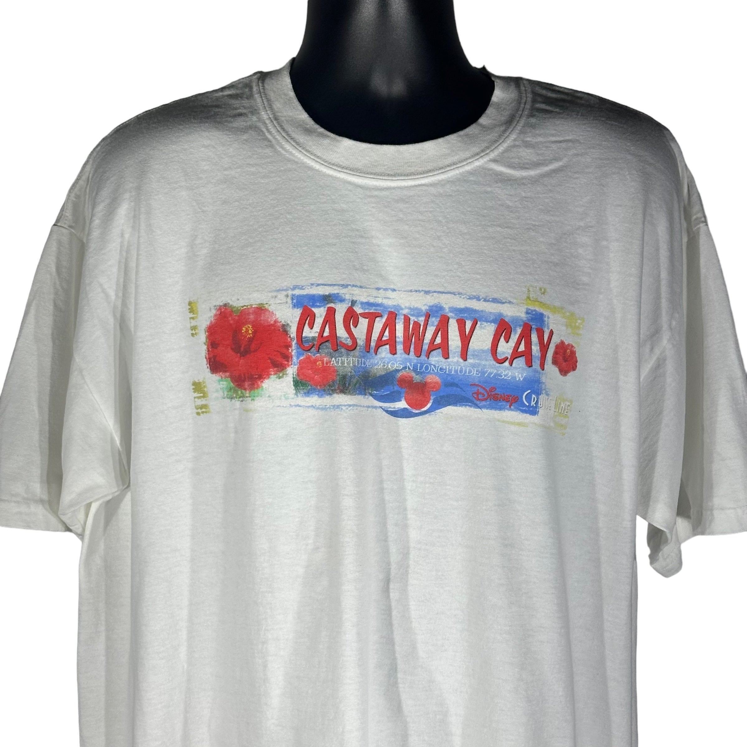 Vintage Disney Magic Castaway Cay Mickey Mouse Tee