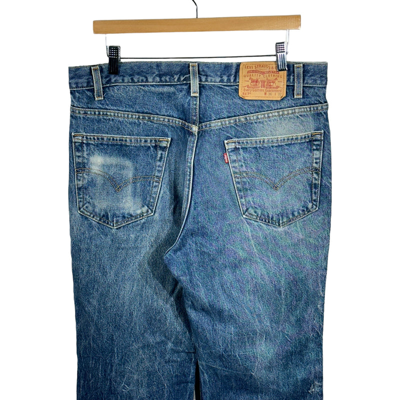 Vintage Levis 517 Distressed Denim Jeans