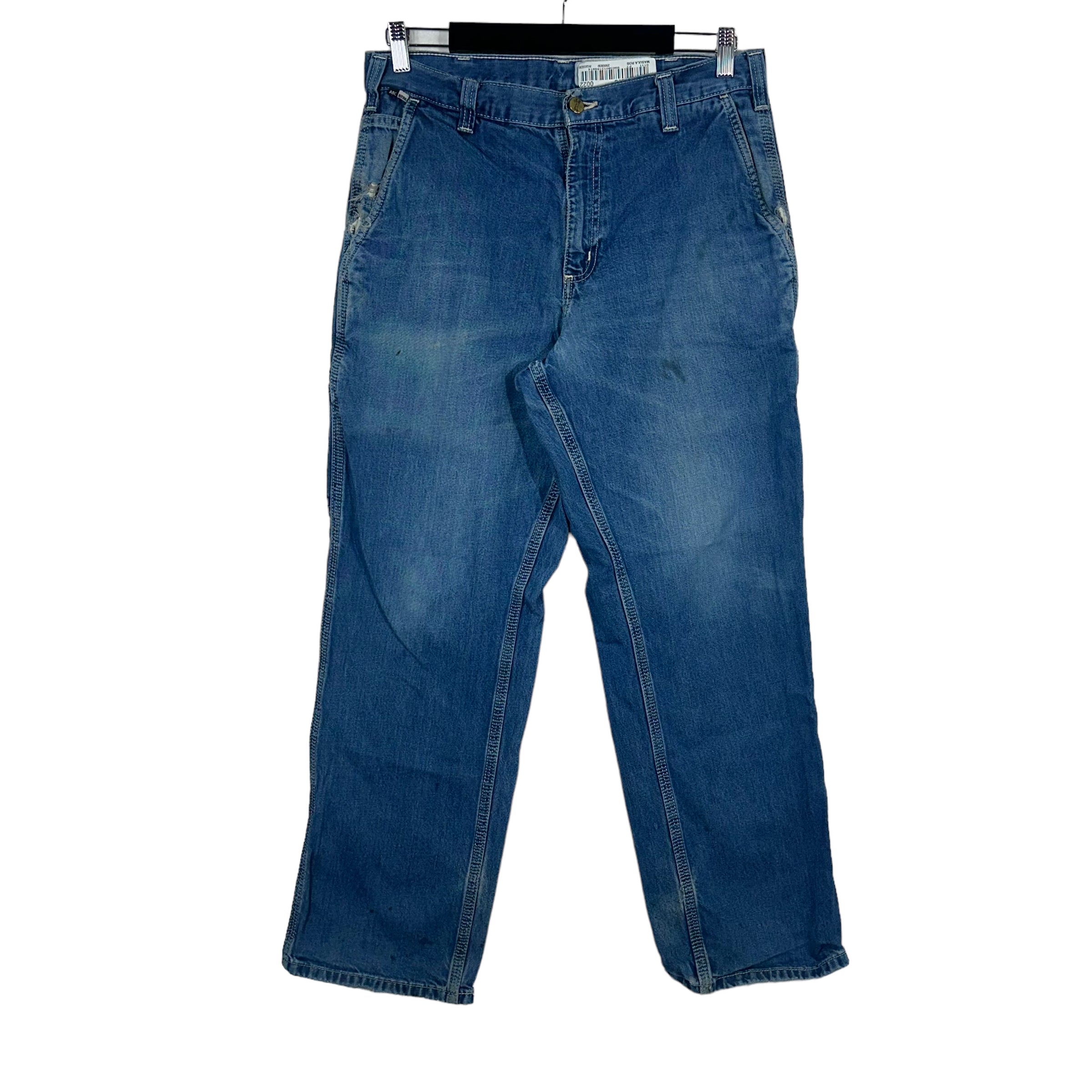 Vintage Carhartt Medium Wash Straight Leg Distressed Work Jeans