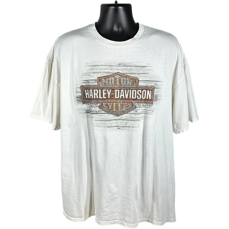 Harley Davidson Wood Carved Logo Tee