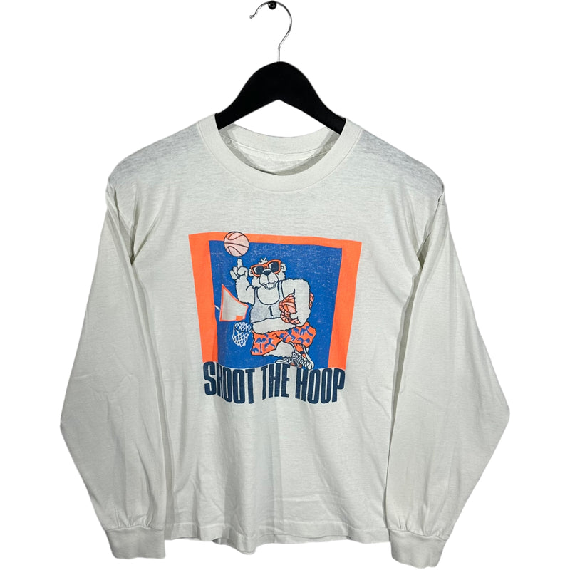 Vintage Basketball "Shoot The Hoop" Long Sleeve