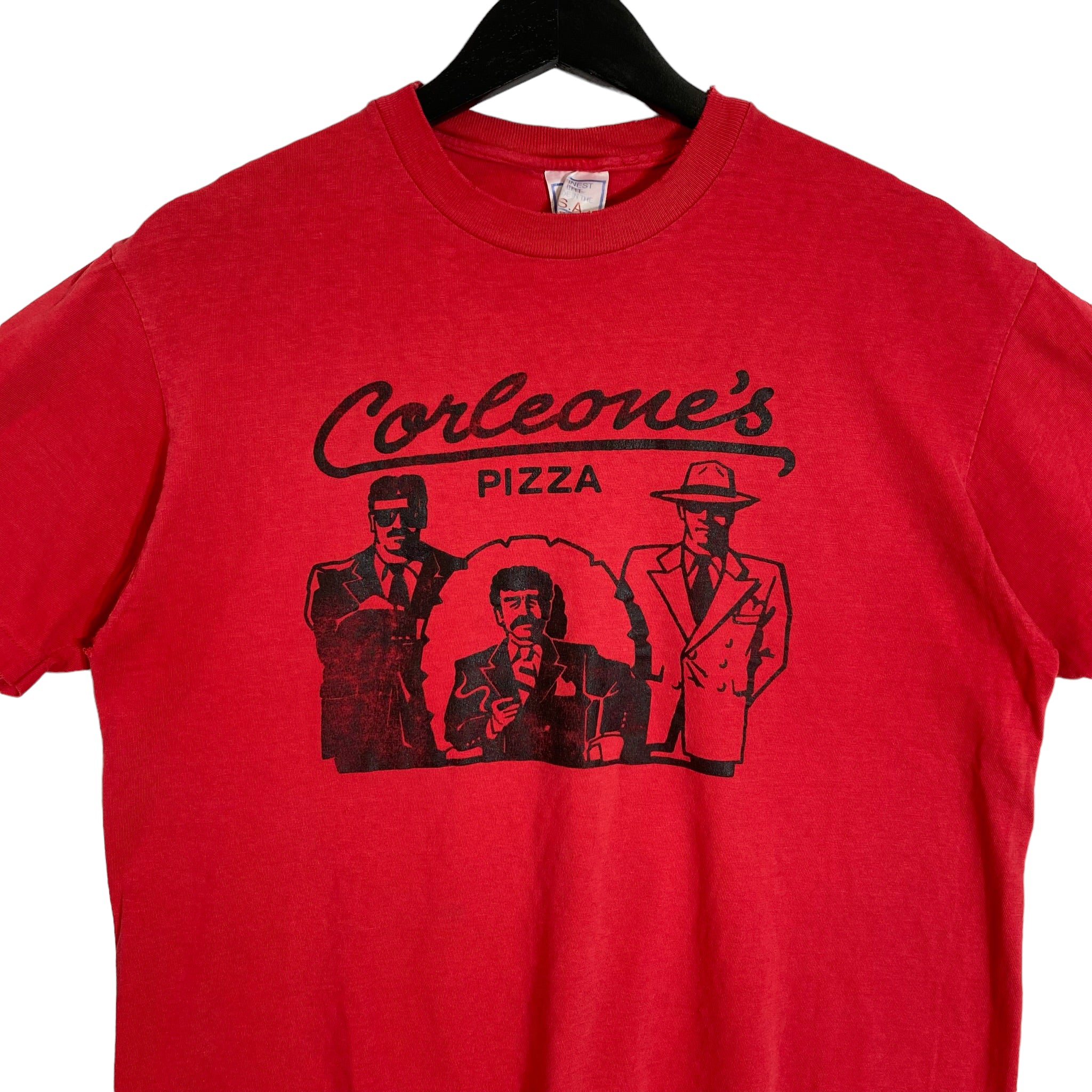 Vintage Corleone's Pizza The Godfather Movie Promo Tee 90s