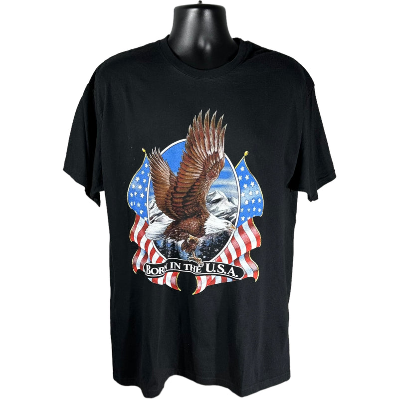 Vintage Born In The USA Eagle Flag Tee