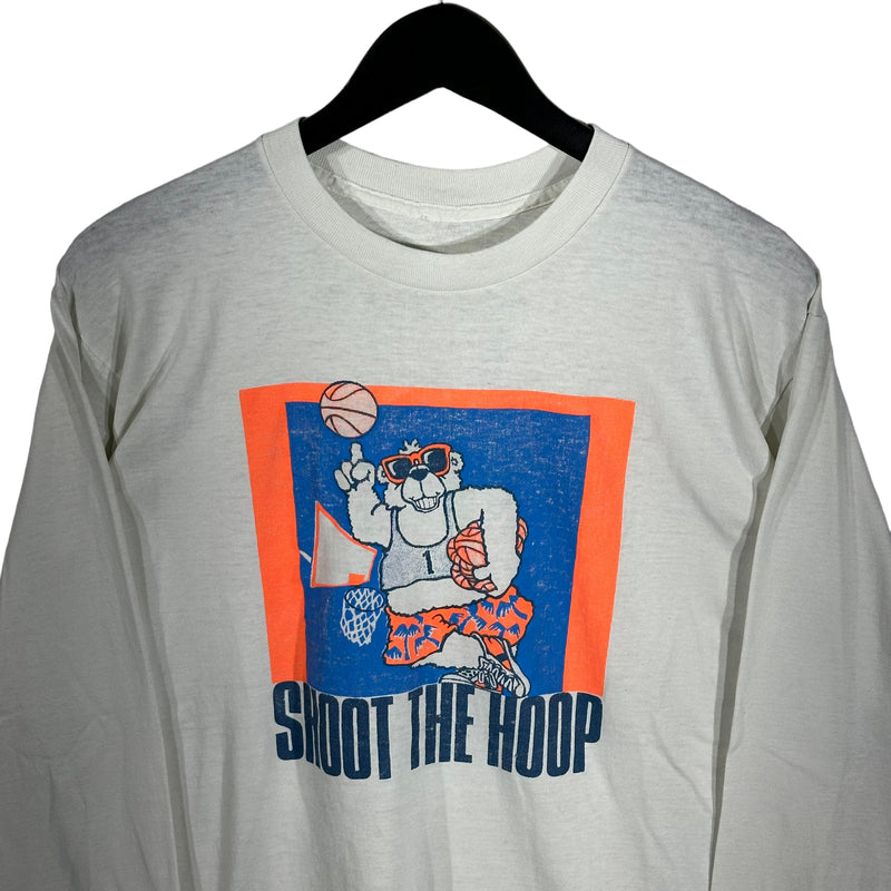 Vintage Basketball "Shoot The Hoop" Long Sleeve