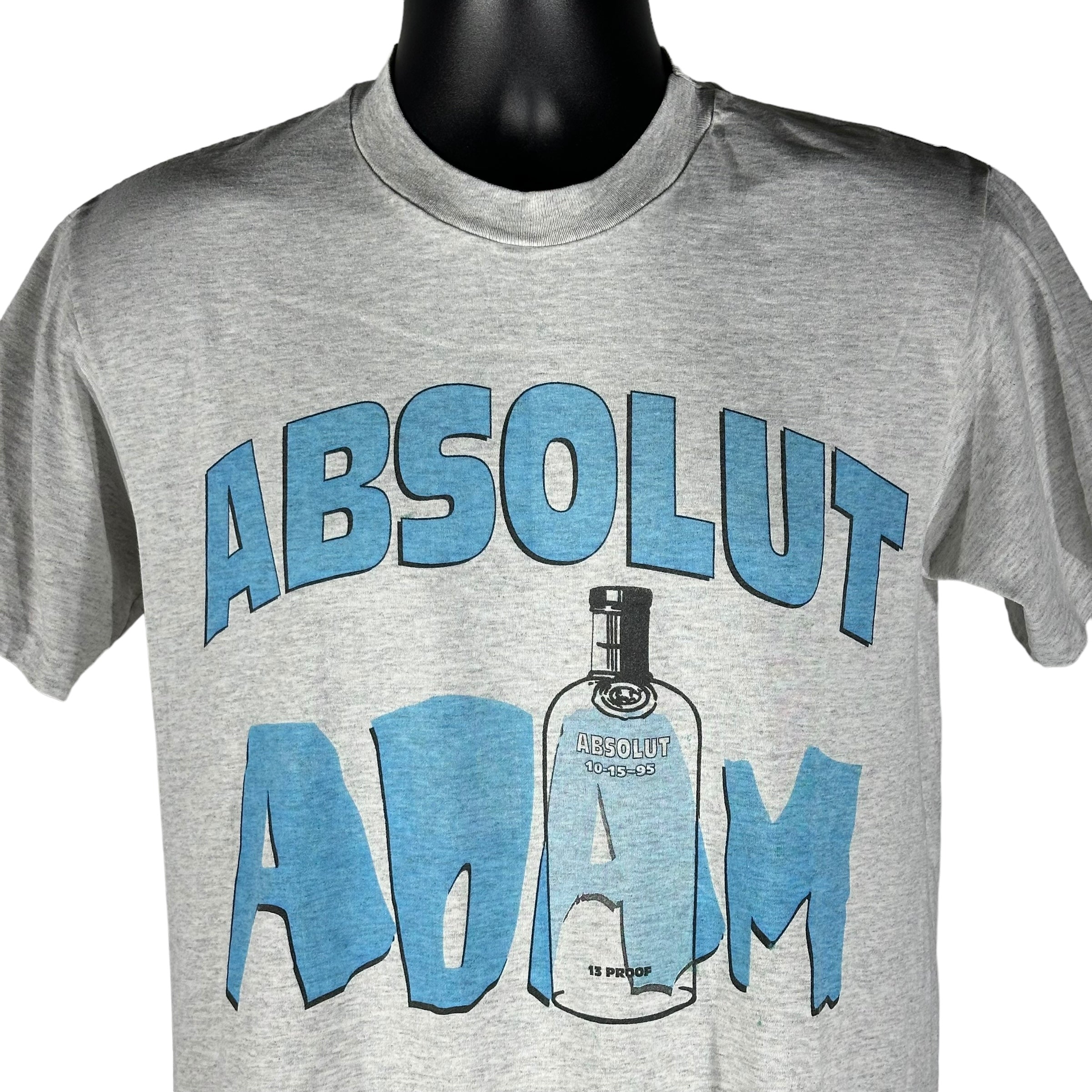 Vintage Absolut Vodka "Absolut Adam" Graphic Tee