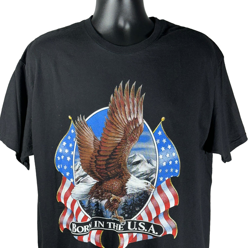 Vintage Born In The USA Eagle Flag Tee