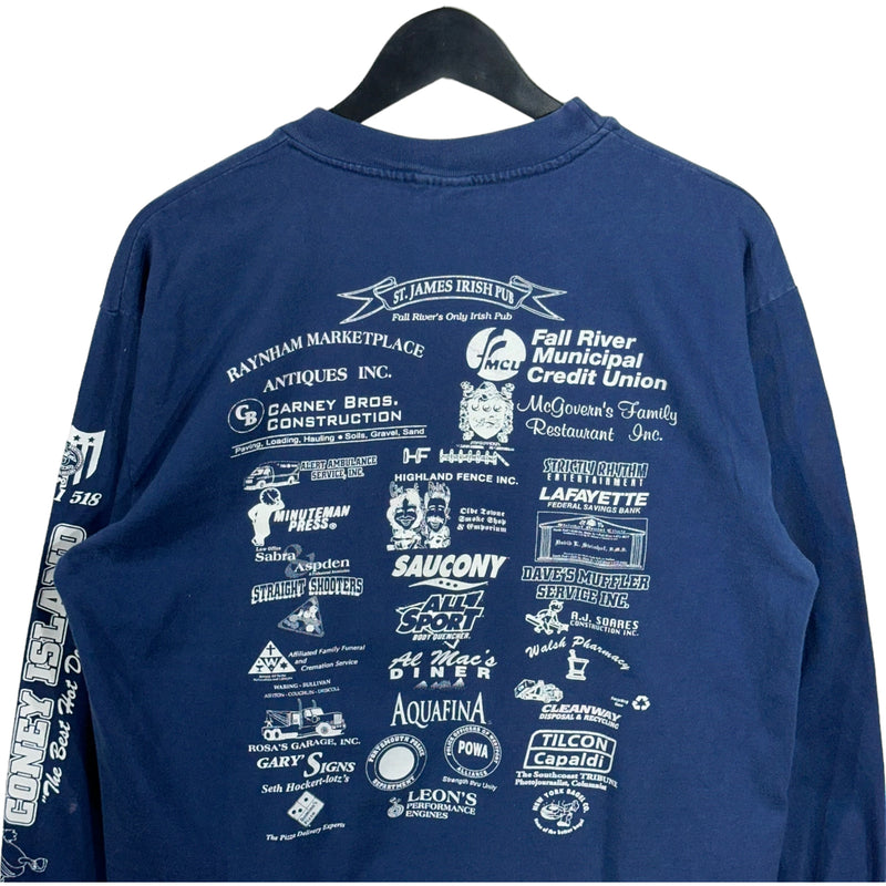 Vintage Fall River Annual 5k Road Race Long Sleeve Tee 1999