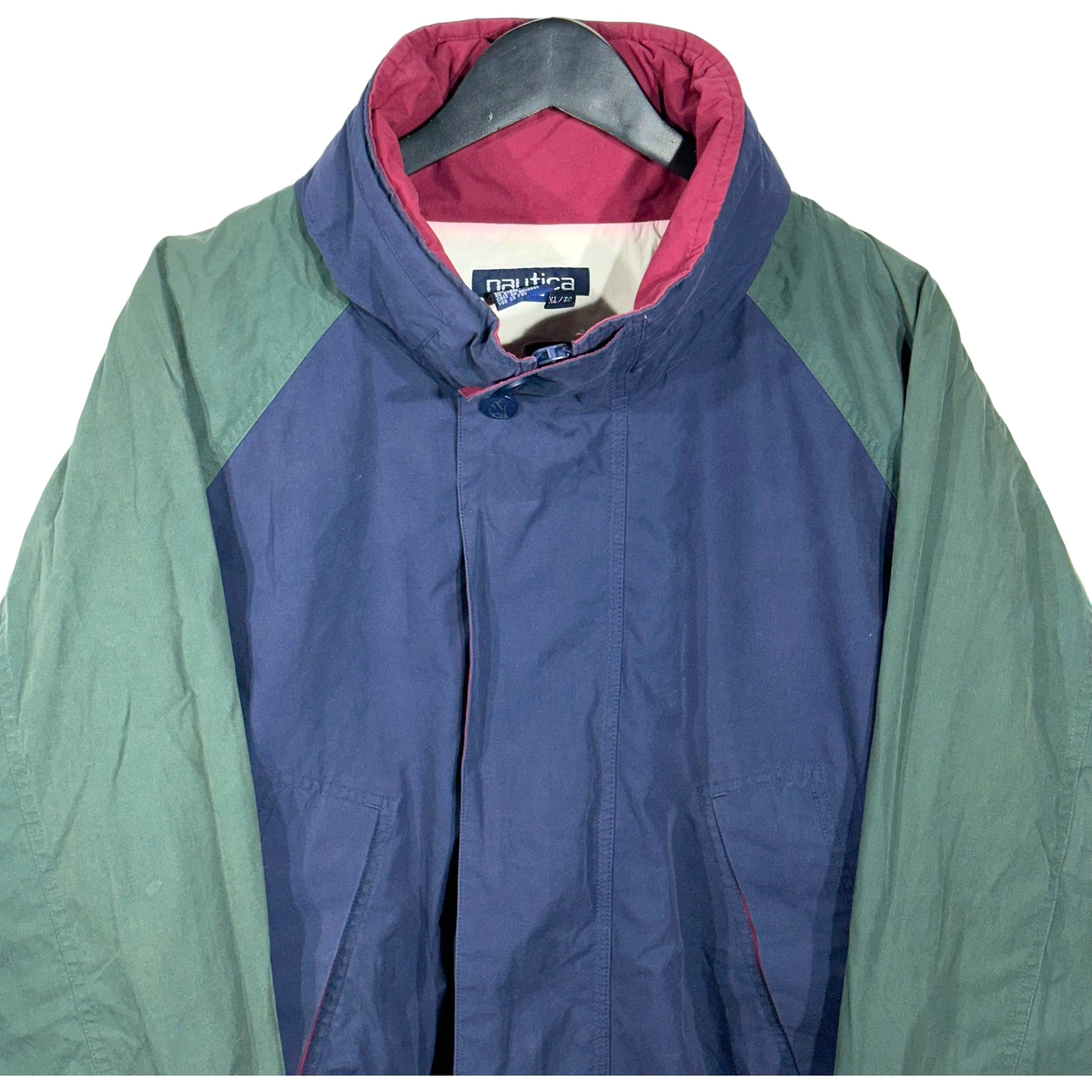 Vintage Nautica Hidden Hoodie Jacket