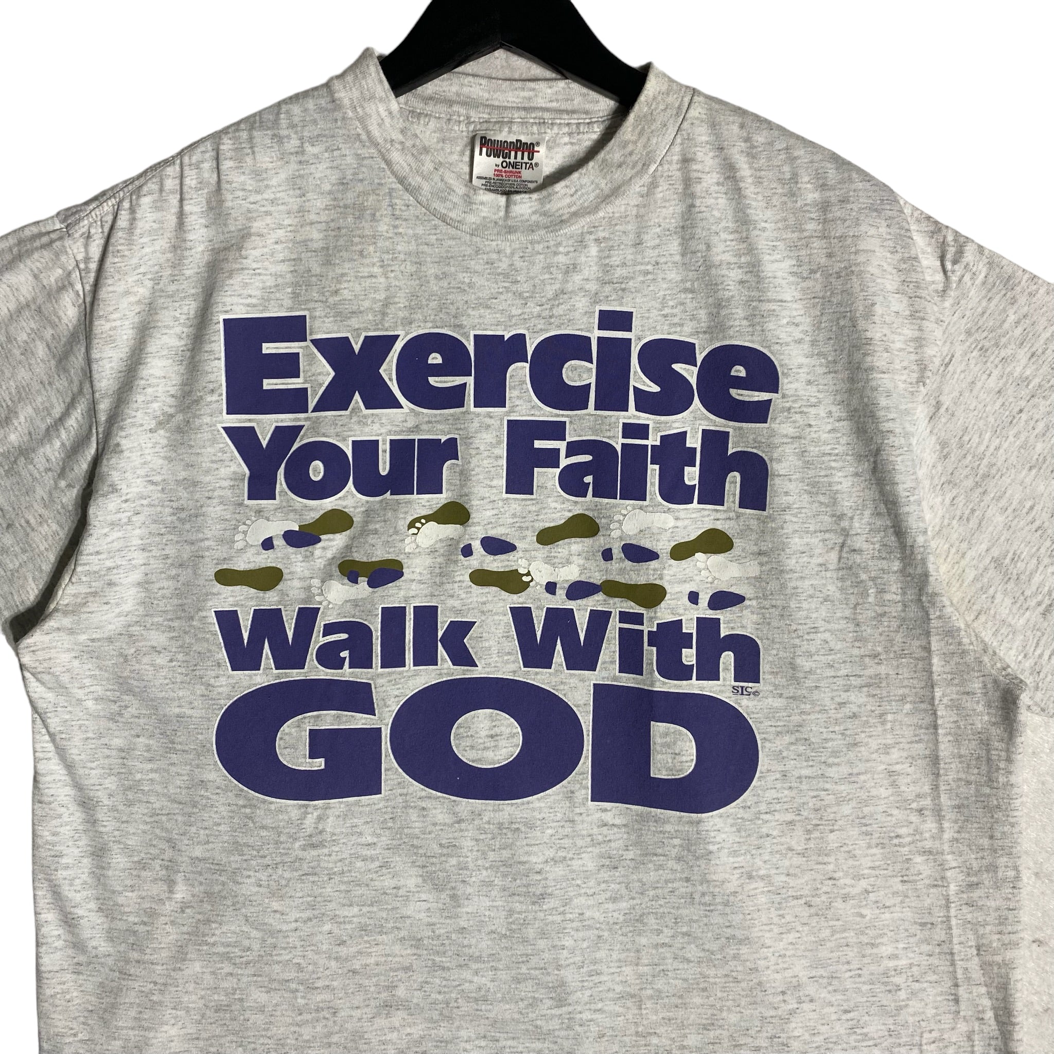 Vintage "Walk With God" Jesus Tee 90s