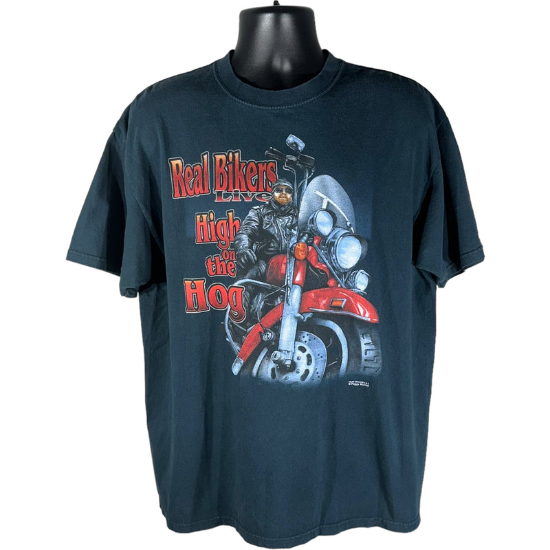 Vintage Motorcycle "Real Bikers" Tee