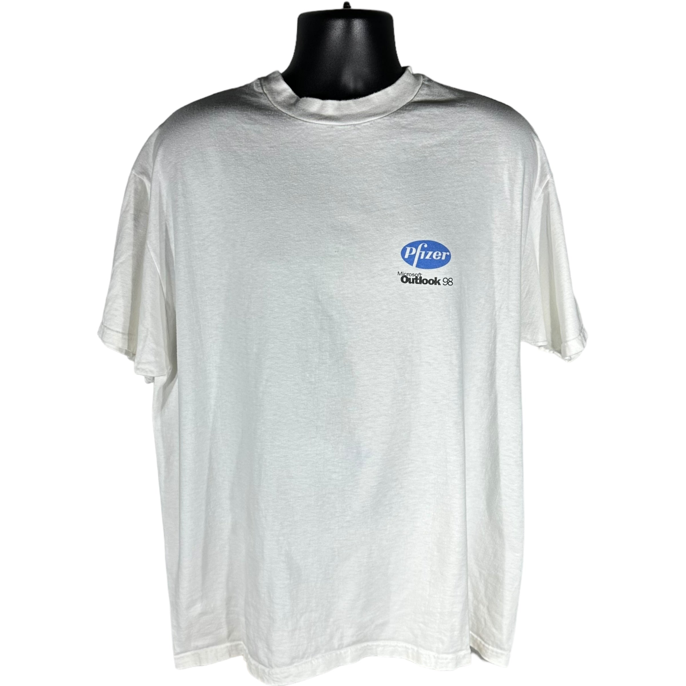 Vintage Pfizer Microsoft Outlook 98 Tee