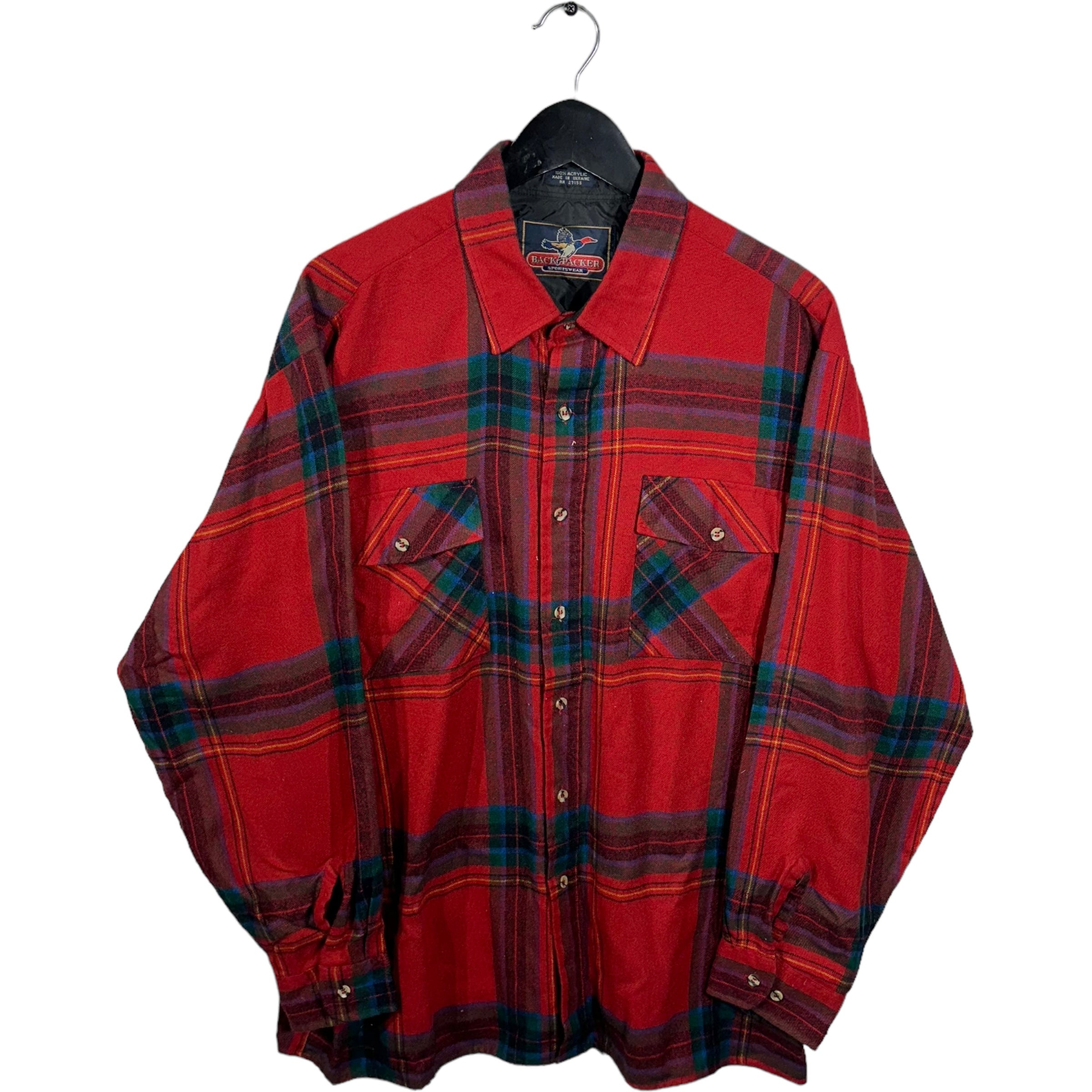 Vintage Back Packer Flannel Button Up